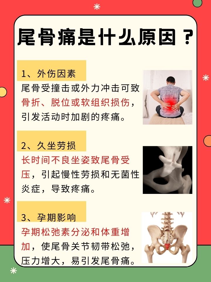 尾骨痛是什么原因尾椎骨疼女性尾骨疼的原因尾椎骨末端屁股中间疼怎么