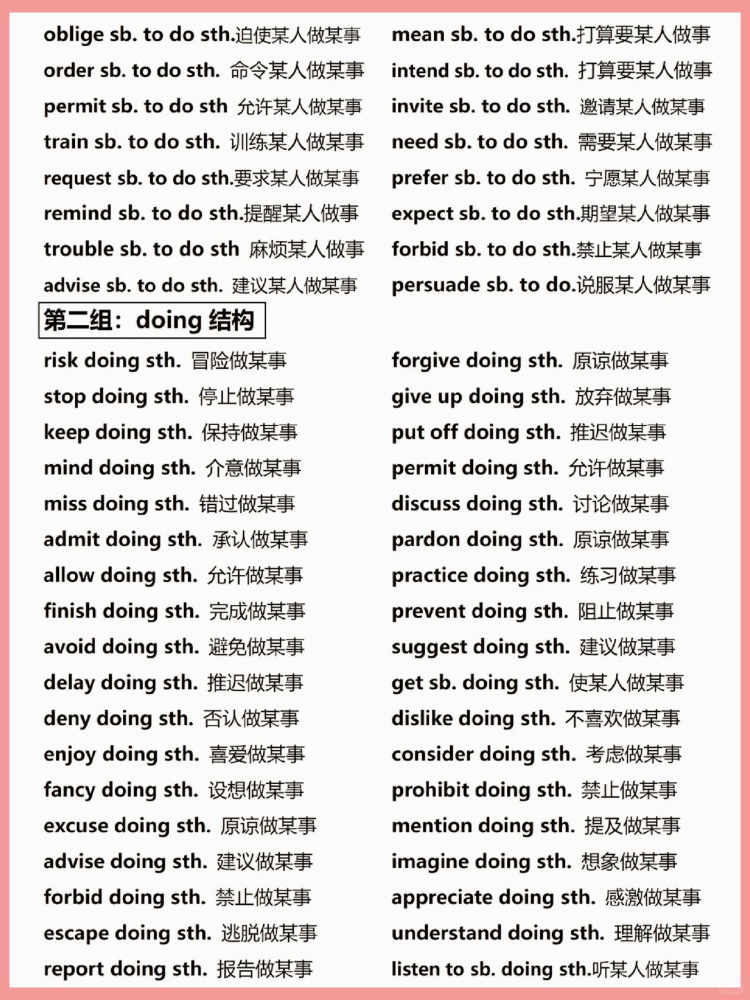 英语稳了完形固定搭配超全汇总