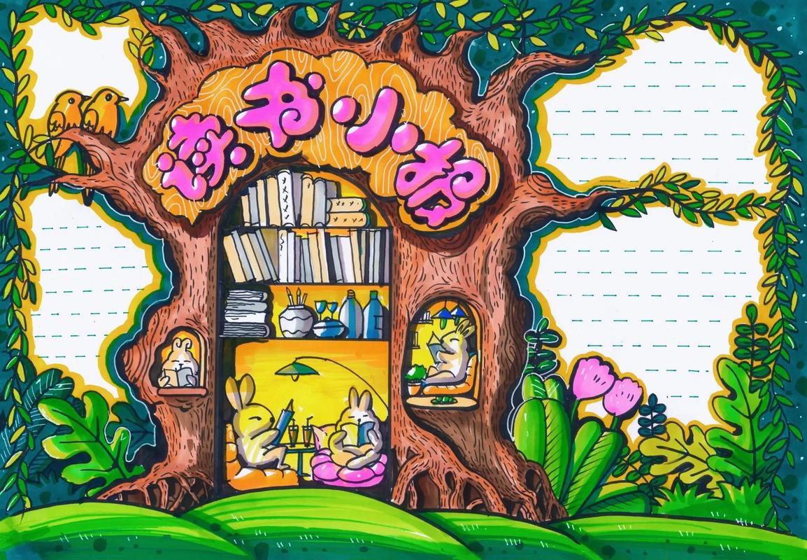 读书报手抄报怎么画