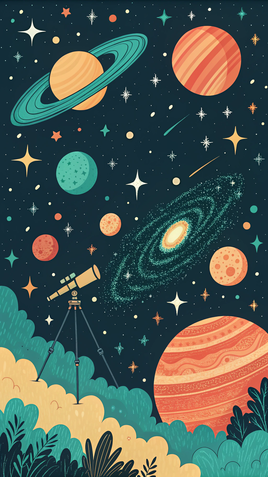 宇宙星空  创建一个令人着迷的宇宙星空图像,闪烁的恒星,充满活力的