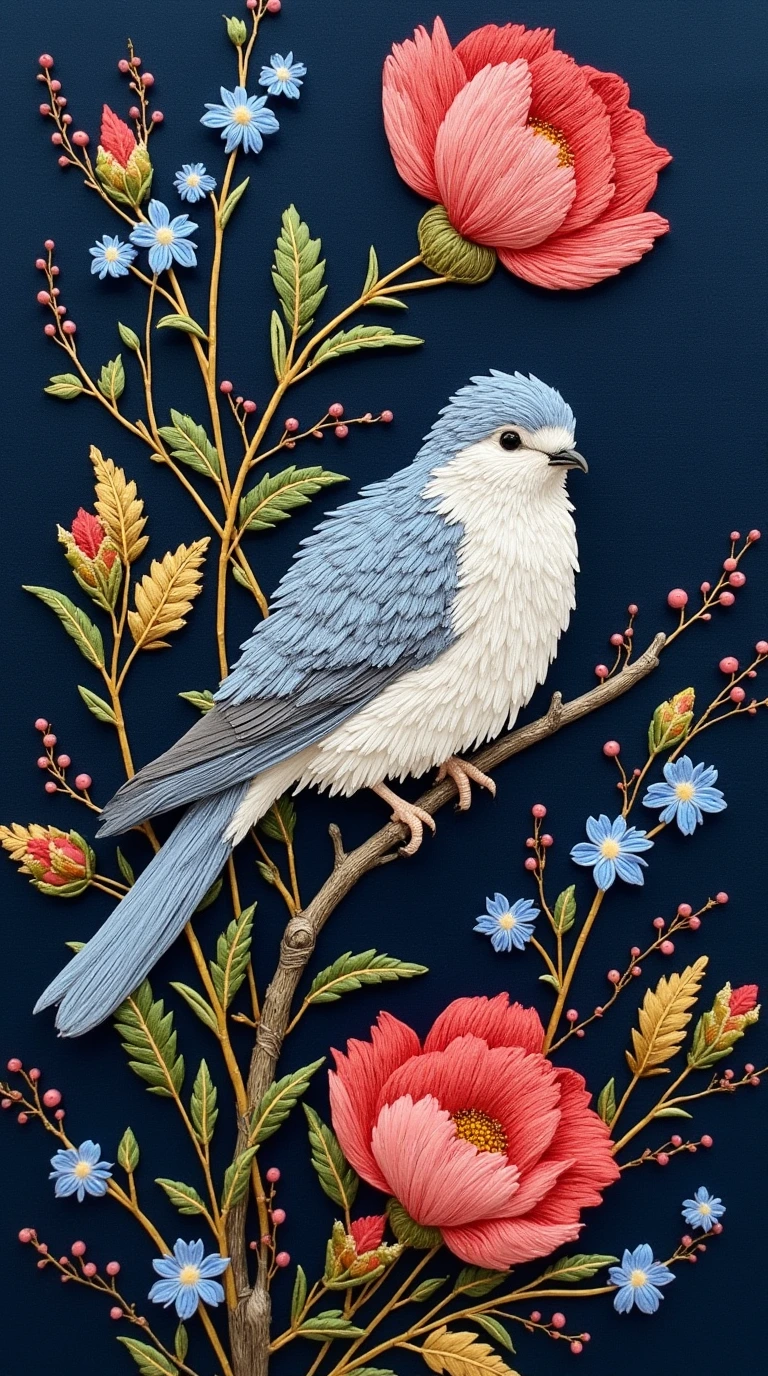 这是一件令人惊叹的艺术品,巧妙地描绘了一只精致的鸽子状