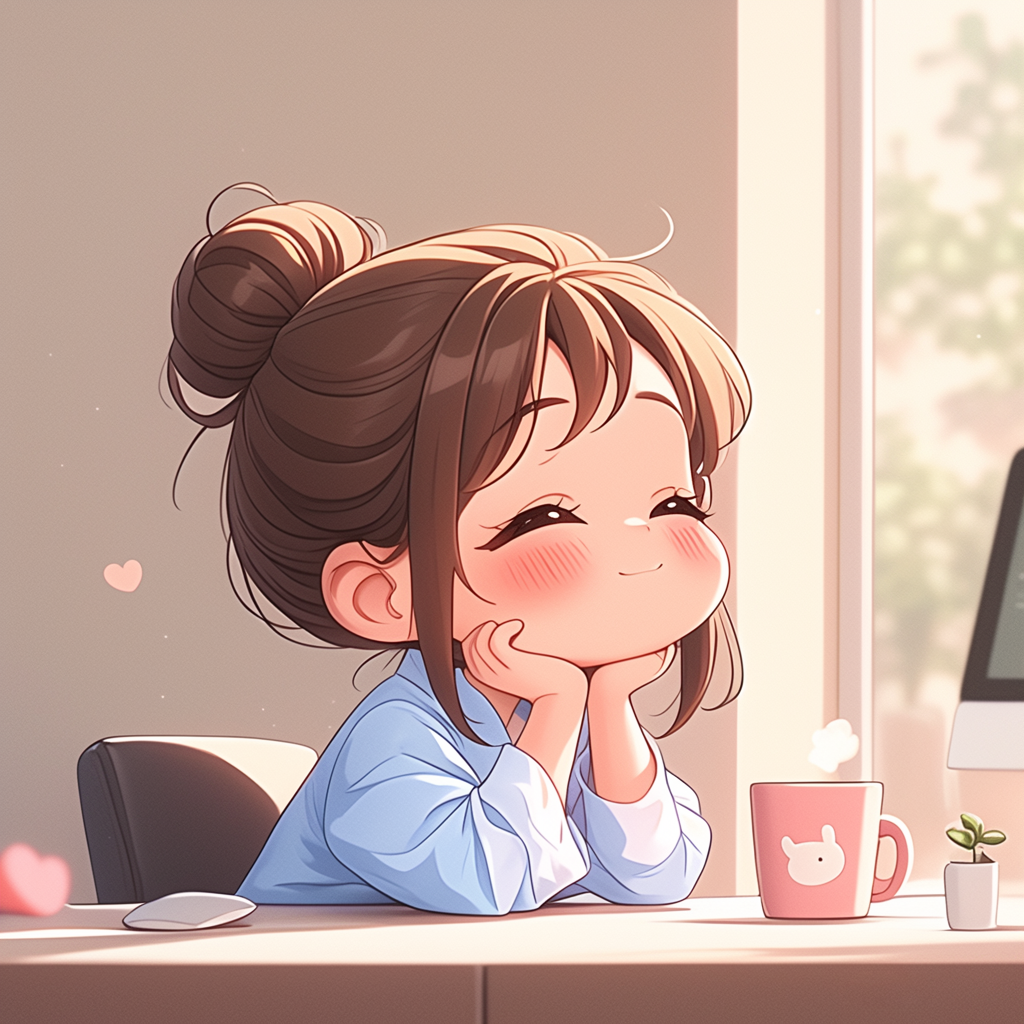 本想一口一口吃掉忧愁, 没想成一口一口吃成肉球