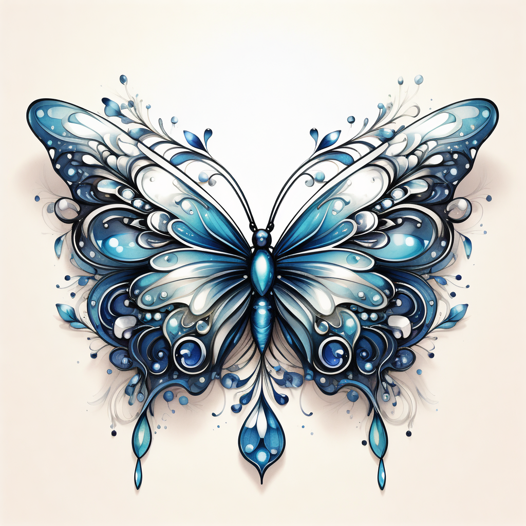 静静地栖息着一只蝴蝶,仿佛是自然界中的一位艺术家,用其翅膀上的复杂