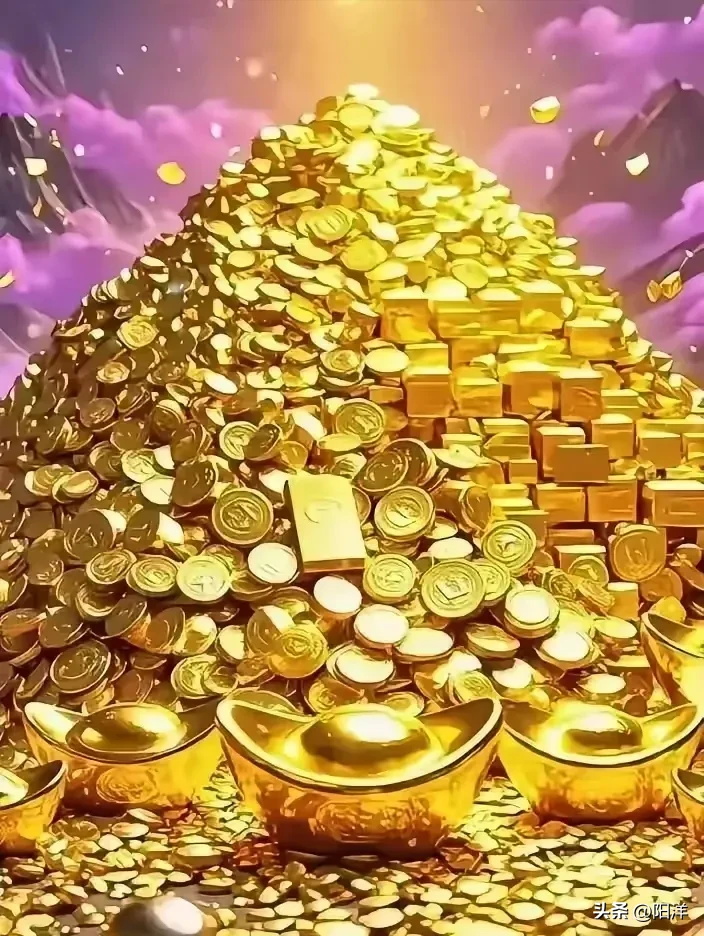 金色的财富能量图图片