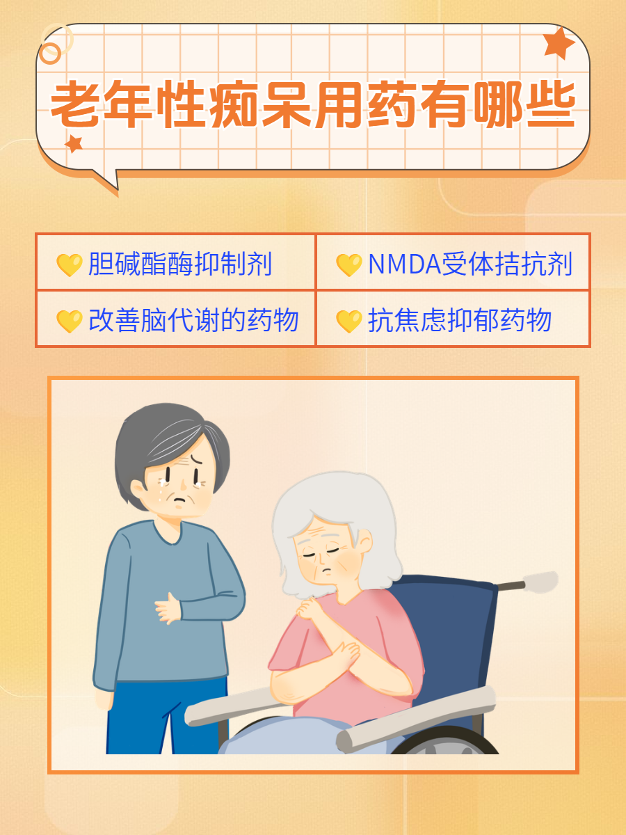 老年性痴呆用药有哪些?