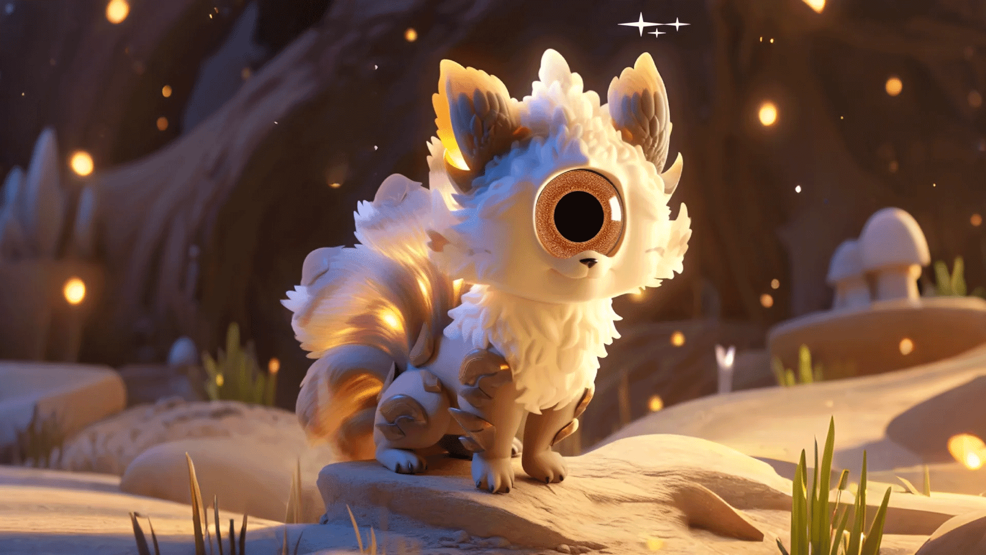 讙兽,独眼三尾的山猫,上古异兽,出自山海经