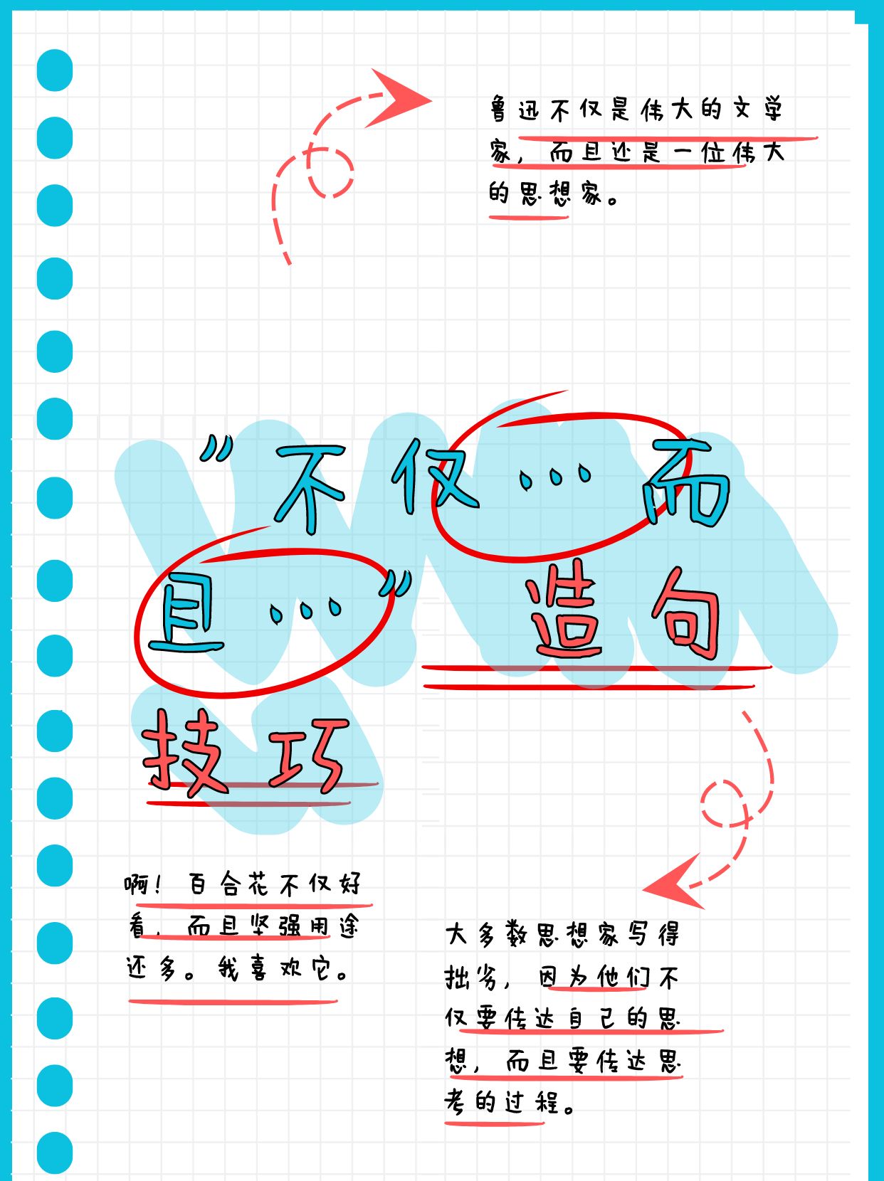 "不仅…而且…"造句技巧 生活中的"不仅……而且"哲学 花卉的坚强与