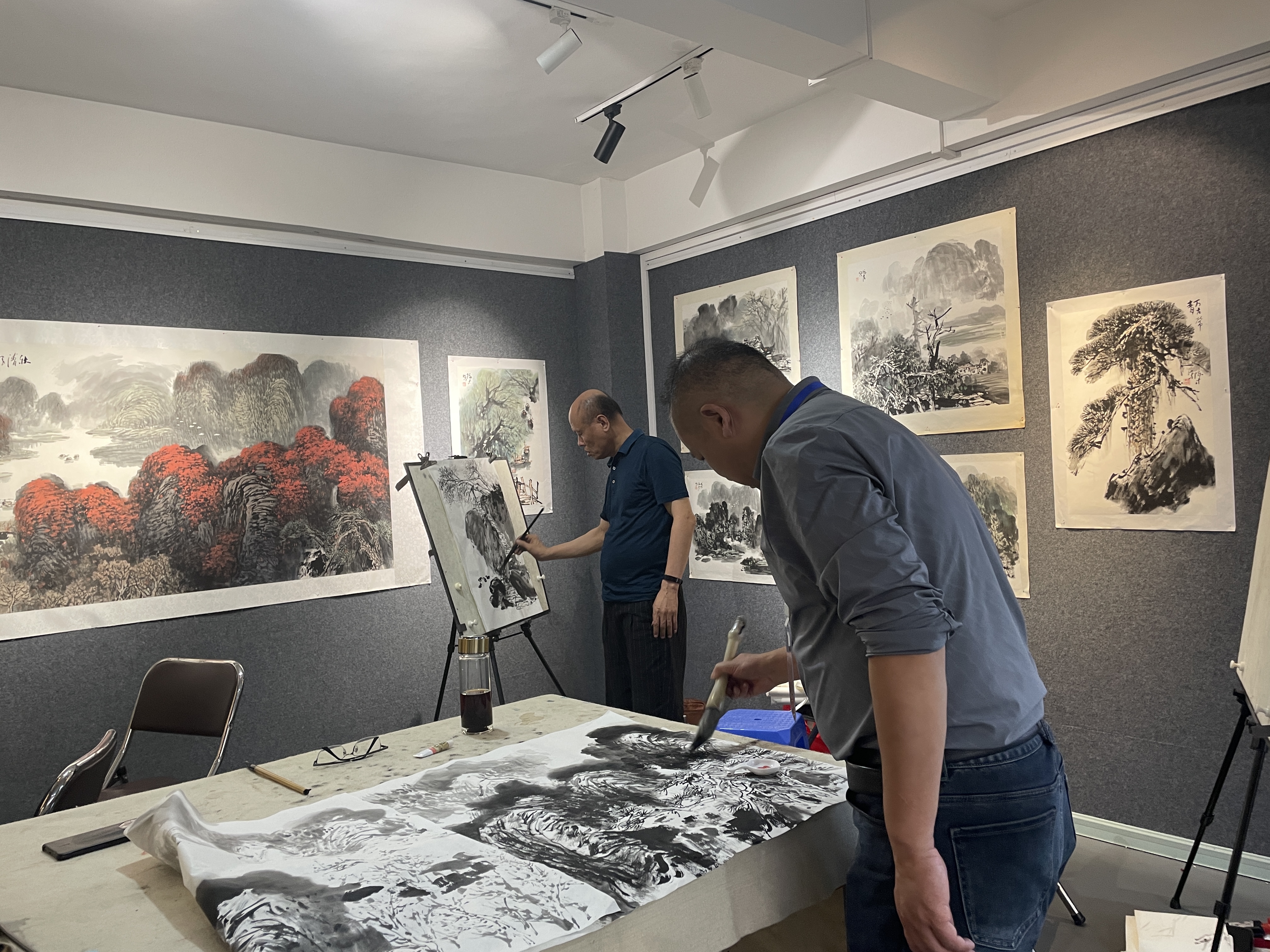 国画培训张际才山水画作品欣赏张际才山水画作品山水画课程大师点画