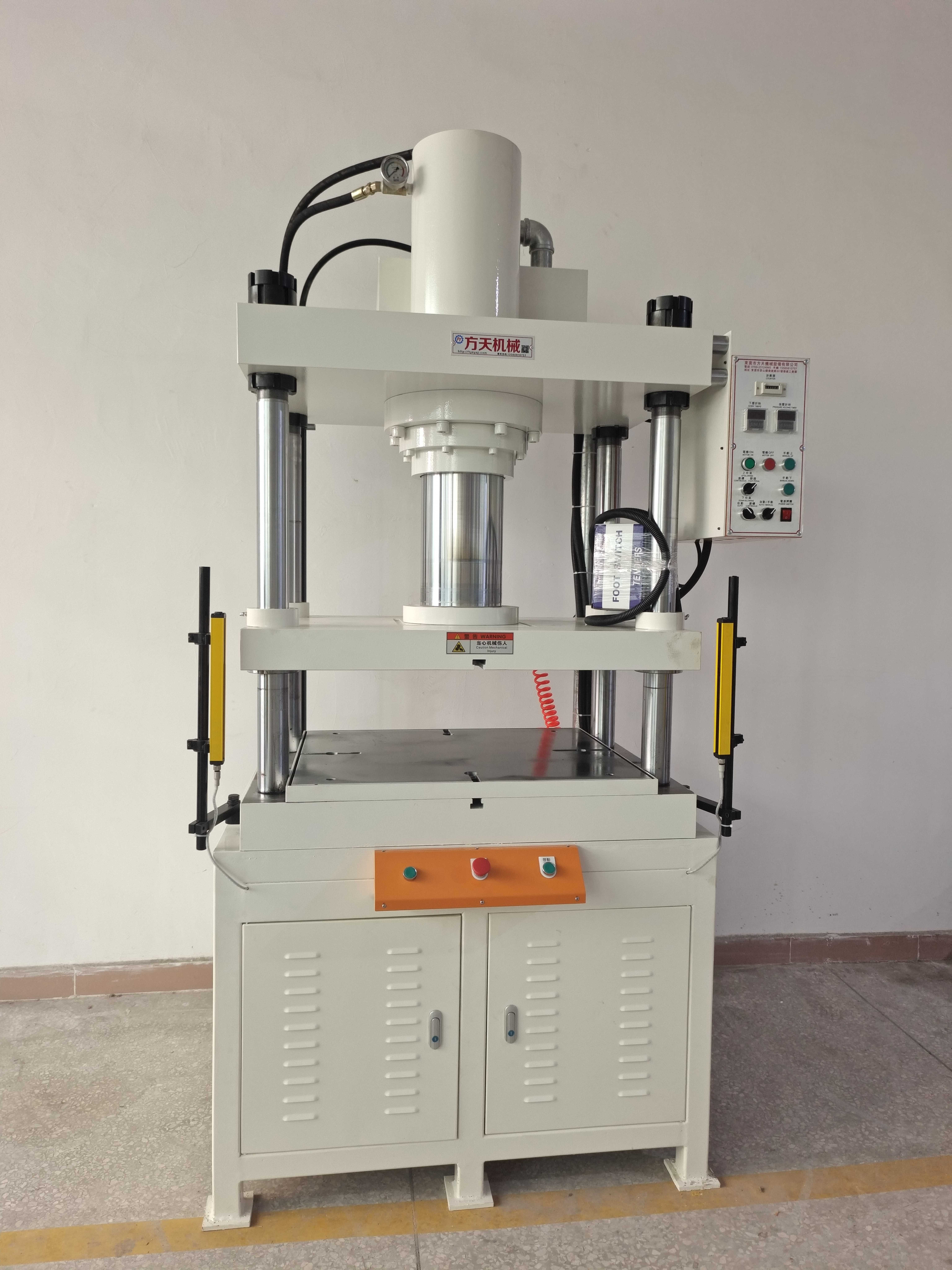 80吨液压机陶瓷粉末成型机上下工作台面开有t形槽加有调节压力的调压