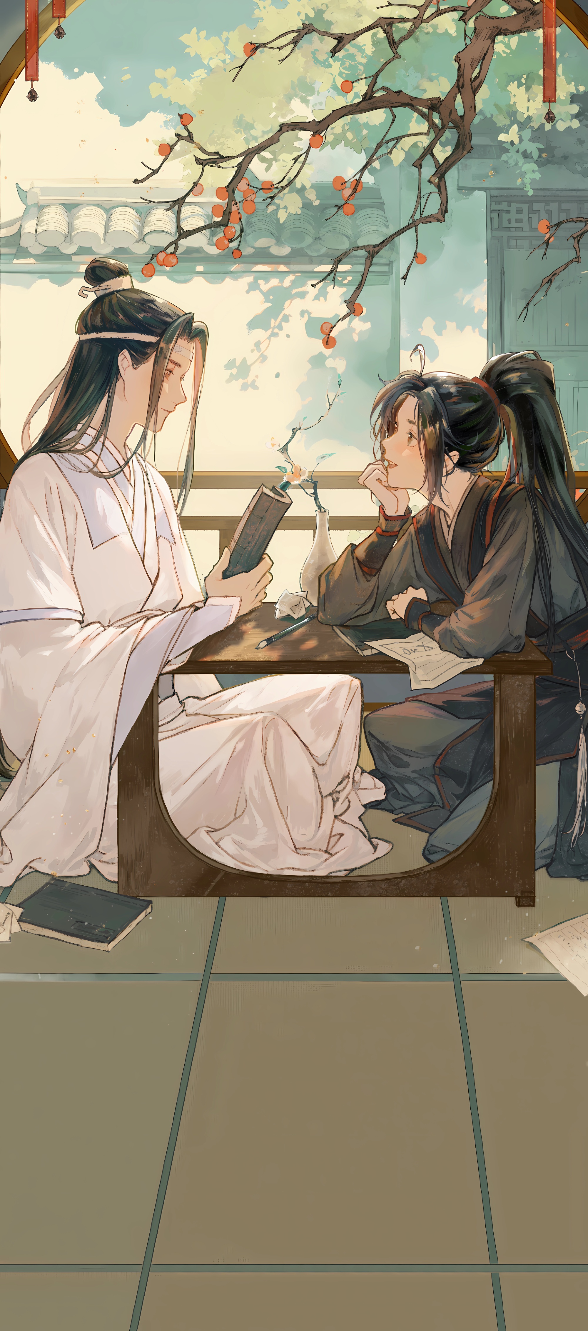 魔道祖师  《听学》壁纸#魔道祖师#  魏婴好乖呦