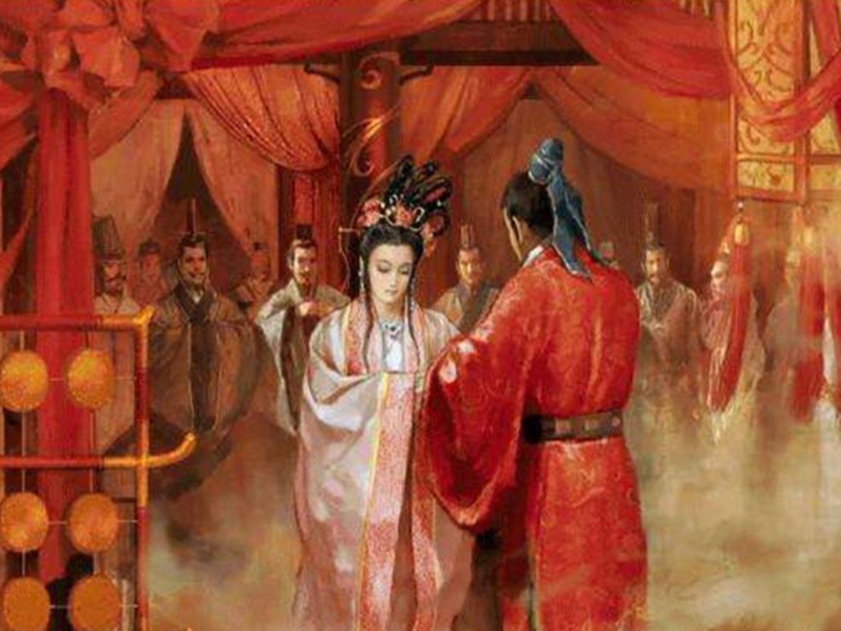 嫁给了开国功臣曹参的曾孙——平阳侯曹寿,二人育有一子曹襄;但好景不