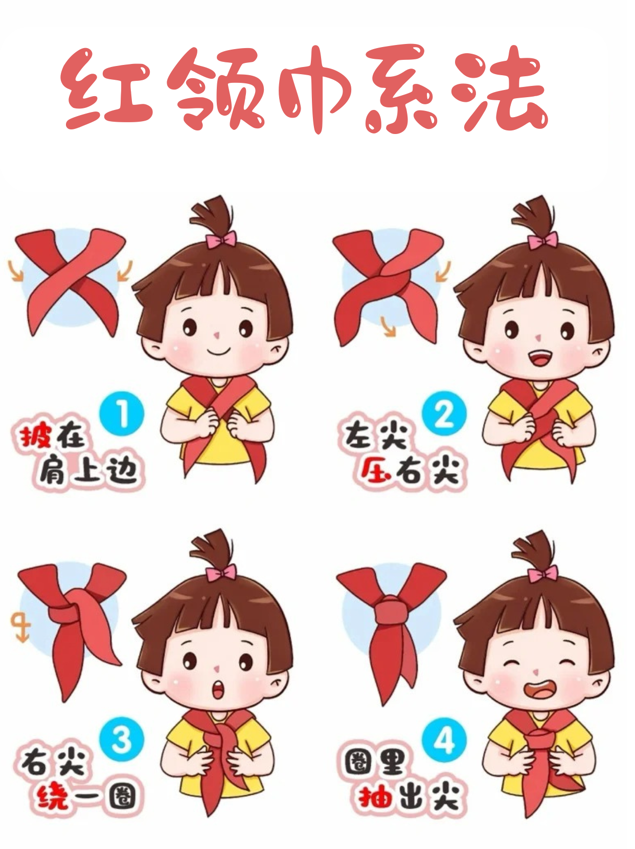 下面我就来分享下我的系红领巾经验.