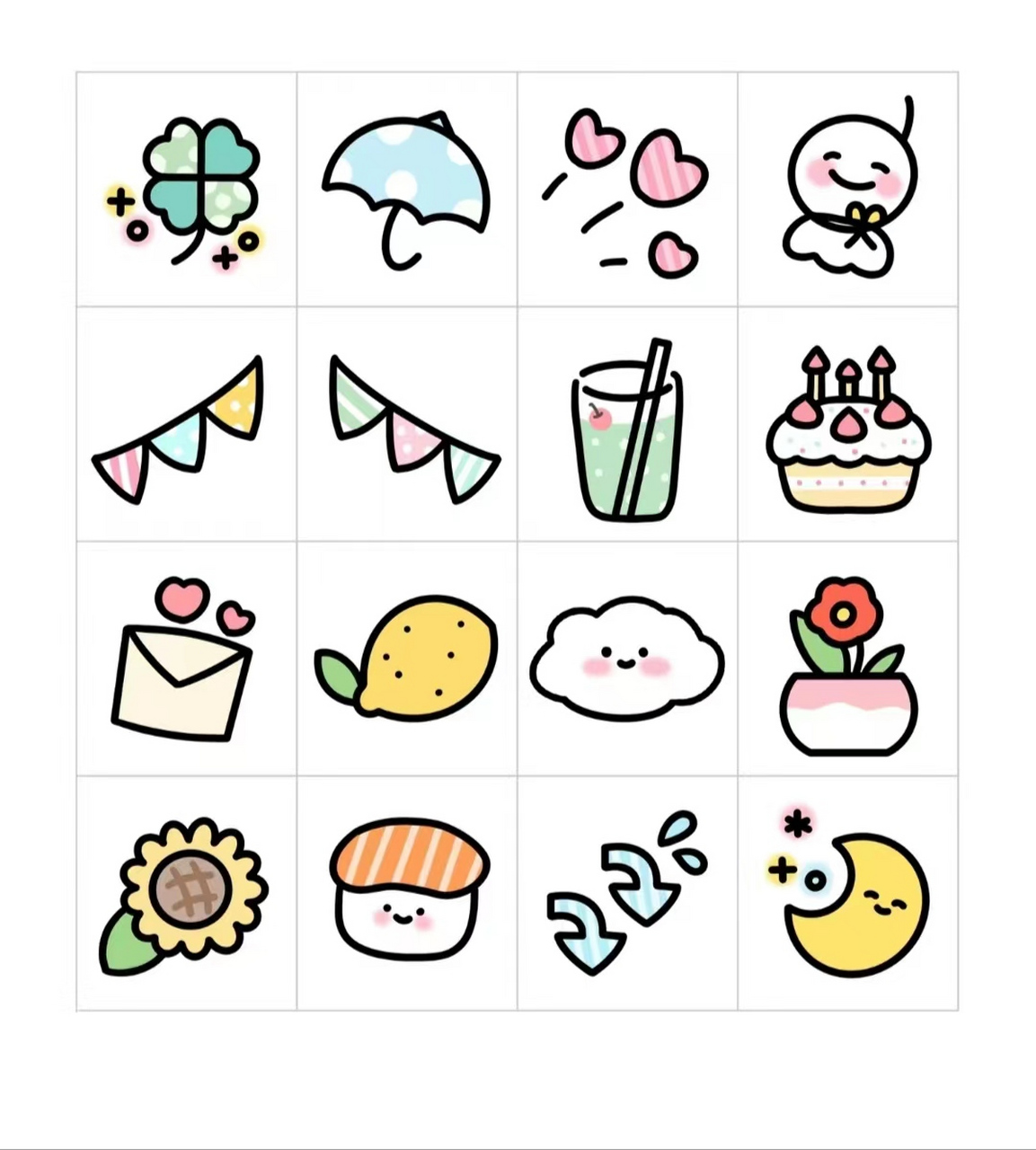 100个萌萌哒的小图案 🎨我真的对这些萌萌哒的小图案没有任何招架之