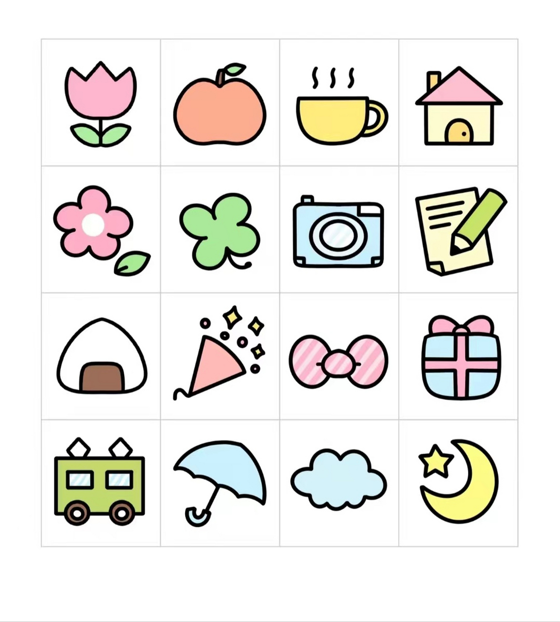 100个萌萌哒的小图案 🎨我真的对这些萌萌哒的小图案没有任何招架之