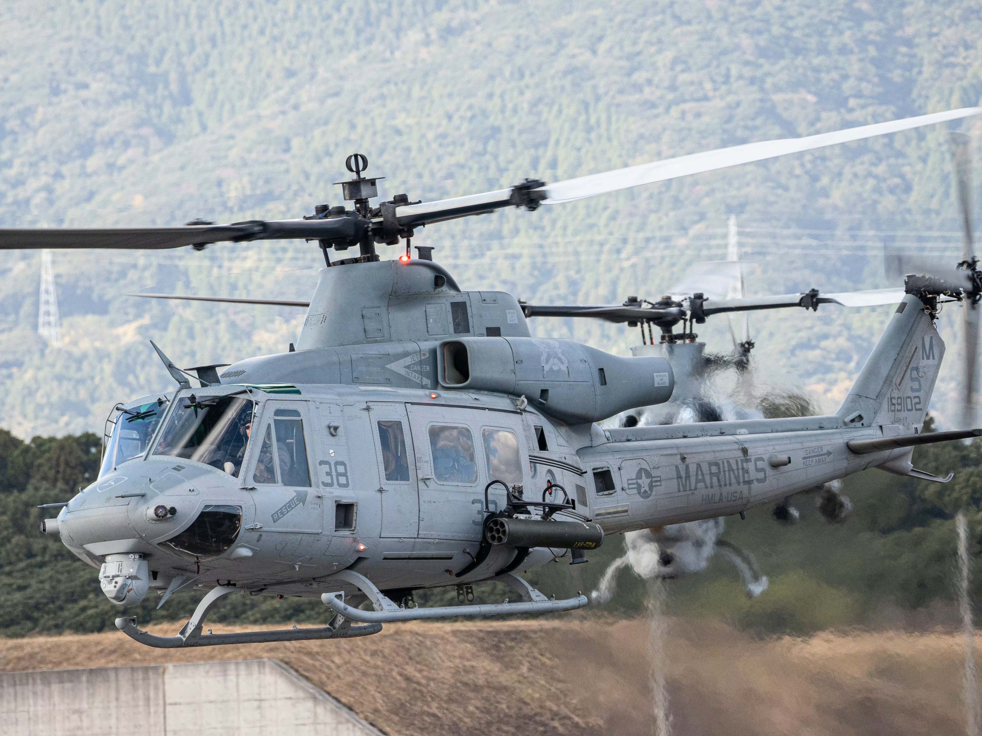 2通用直升机,美国海军陆战队装备的uh-1y运输直升