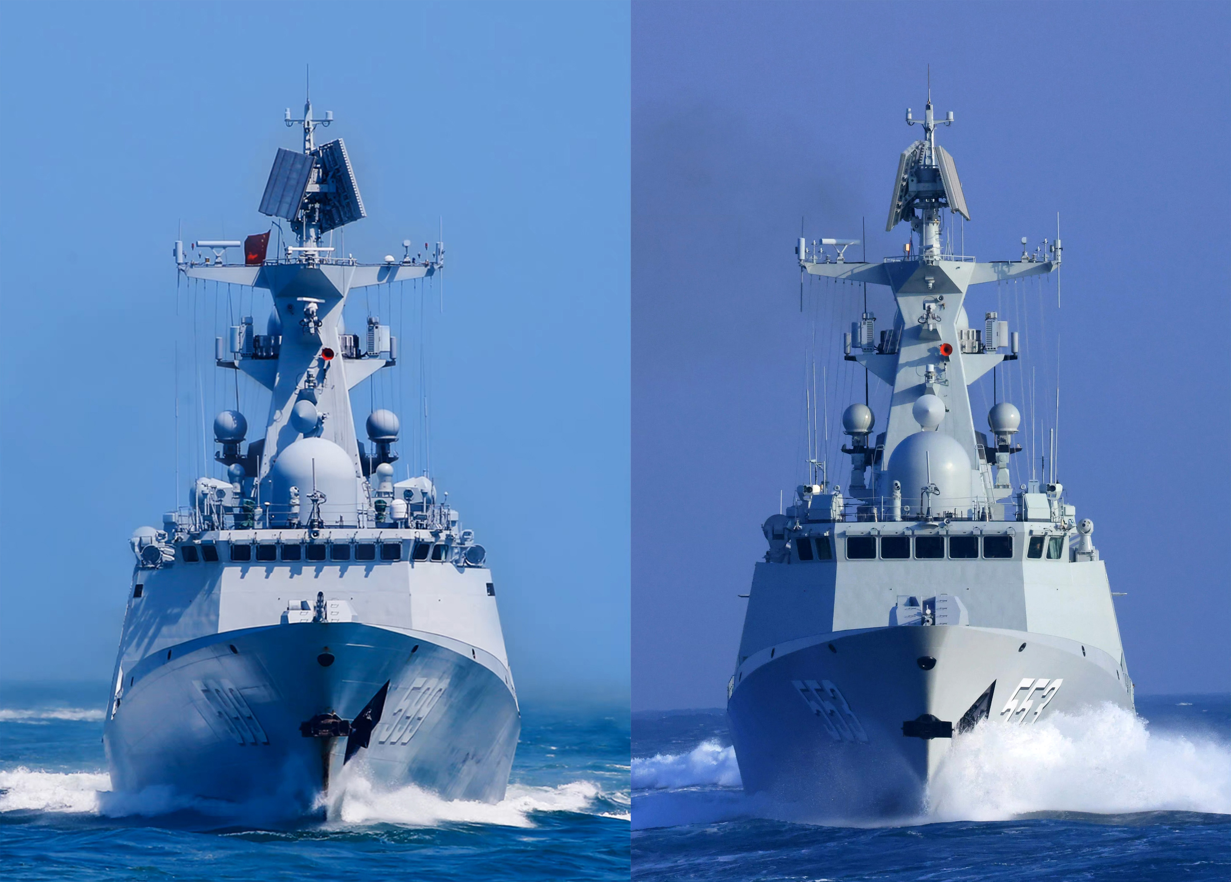 烽火问鼎计划# 我国海军装备的054a型护卫舰和054a改进型护卫舰,054