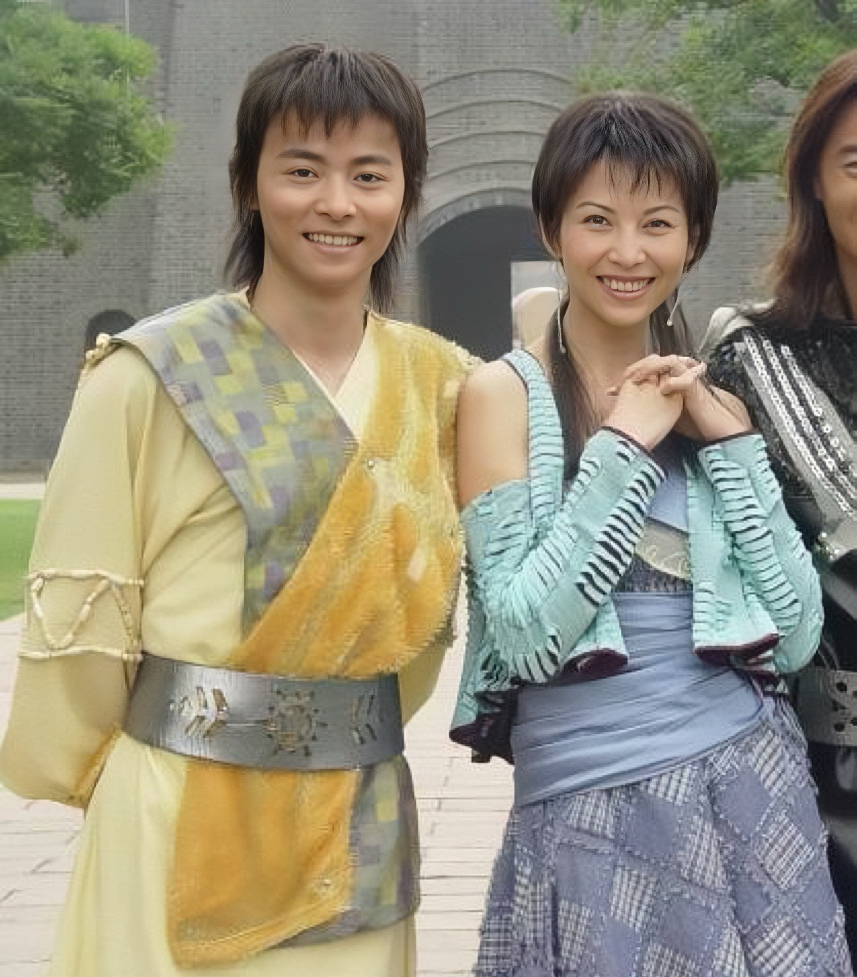 两人在剧组可以用粤语水月洞天剧照张晋年轻时的照片吴樾和张晋张晋