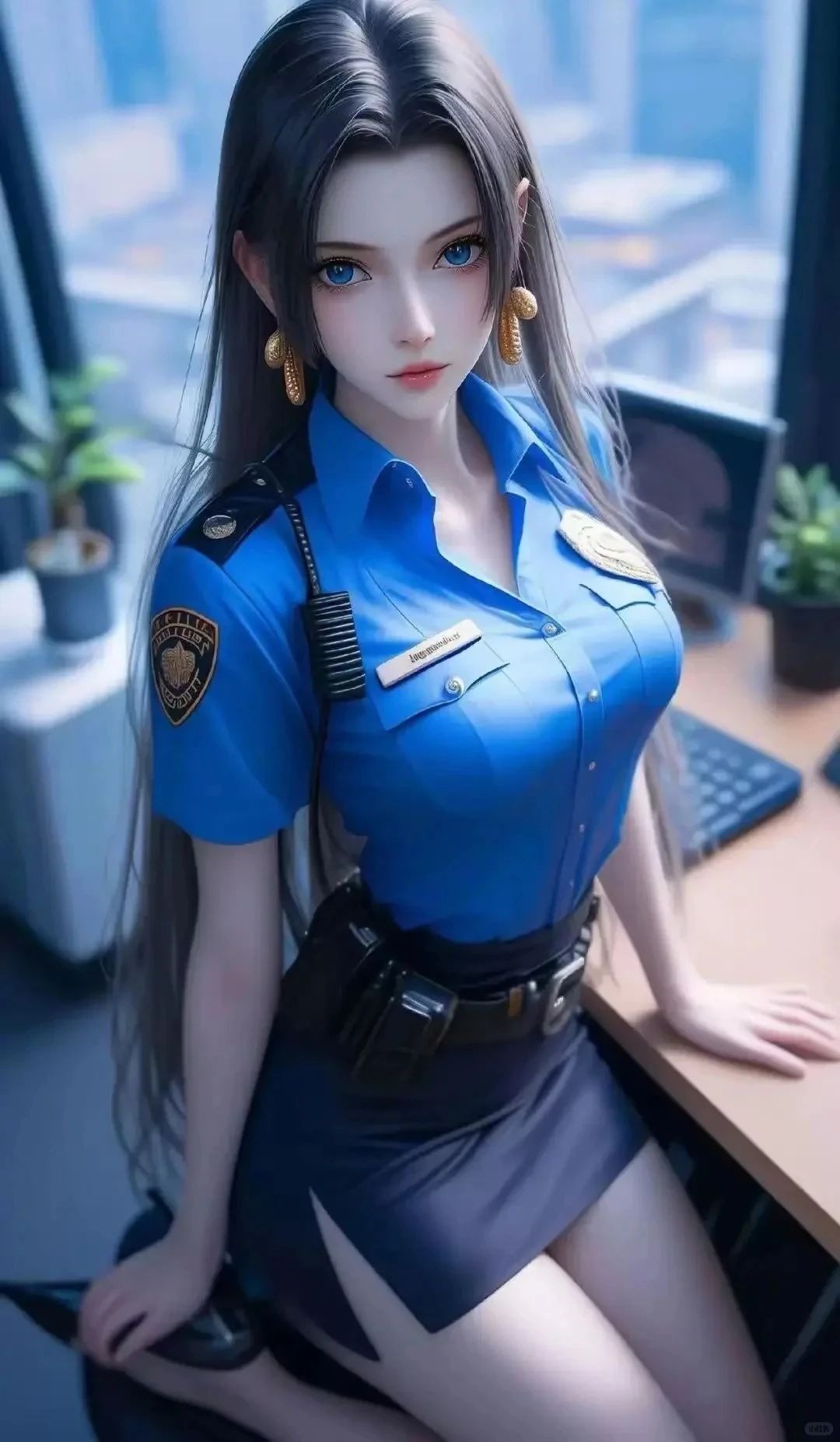 海贼王女帝 空姐版波雅·汉库克女帝这身材和身高成为航班空姐