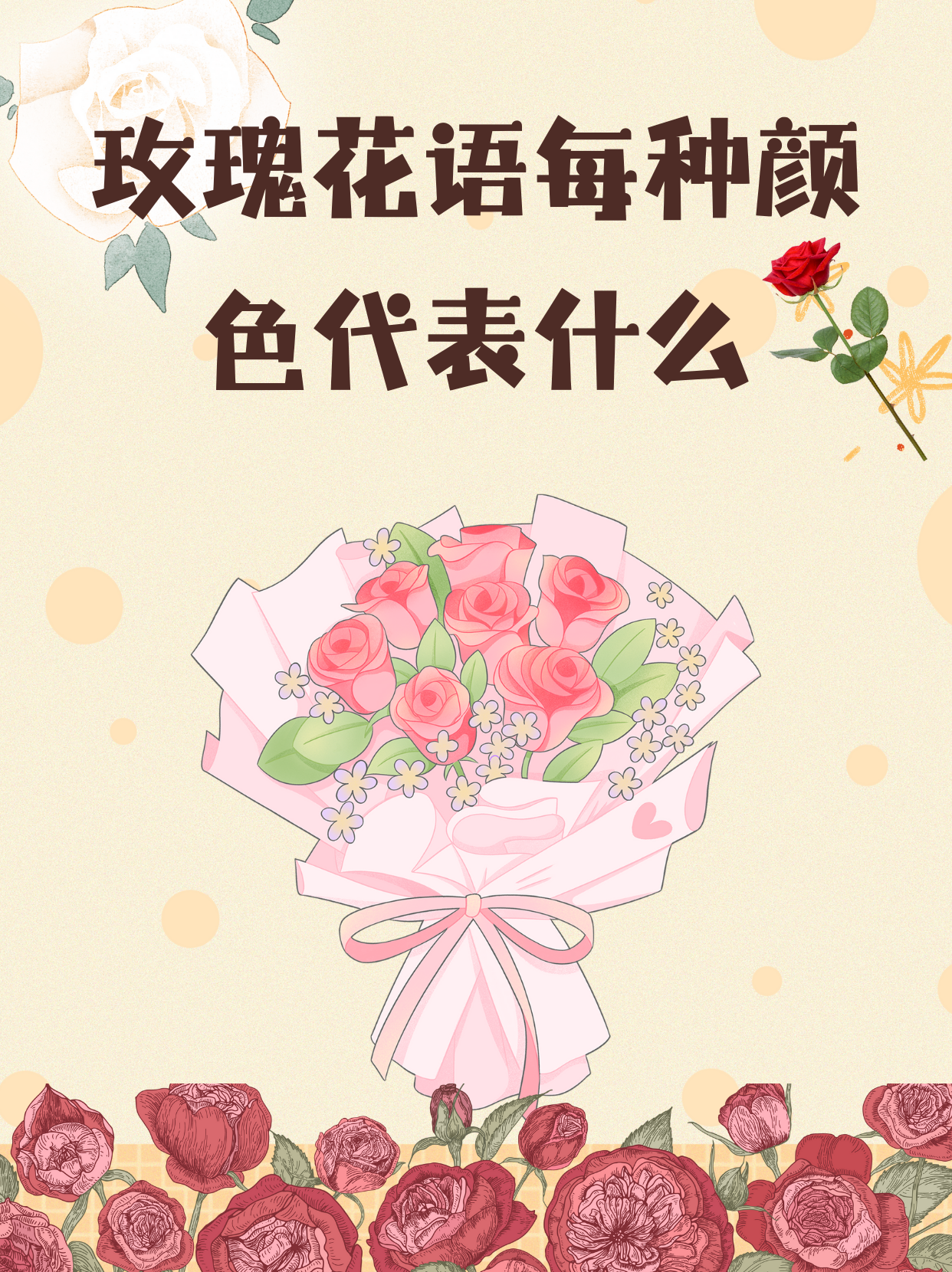 玫瑰花语每种颜色代表什么