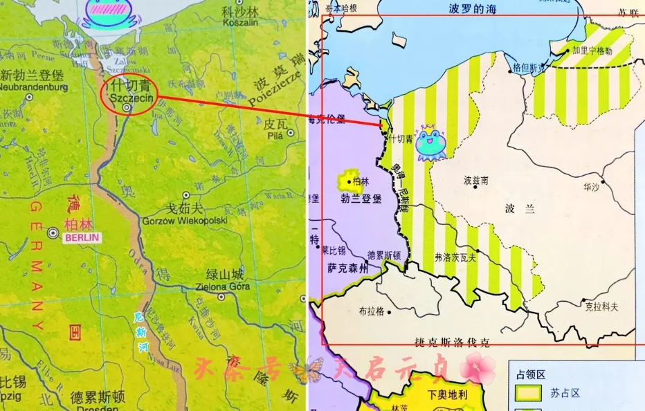 地图什切青是哪个国家的波罗河卫 地图波罗的海    什切青德国和波兰