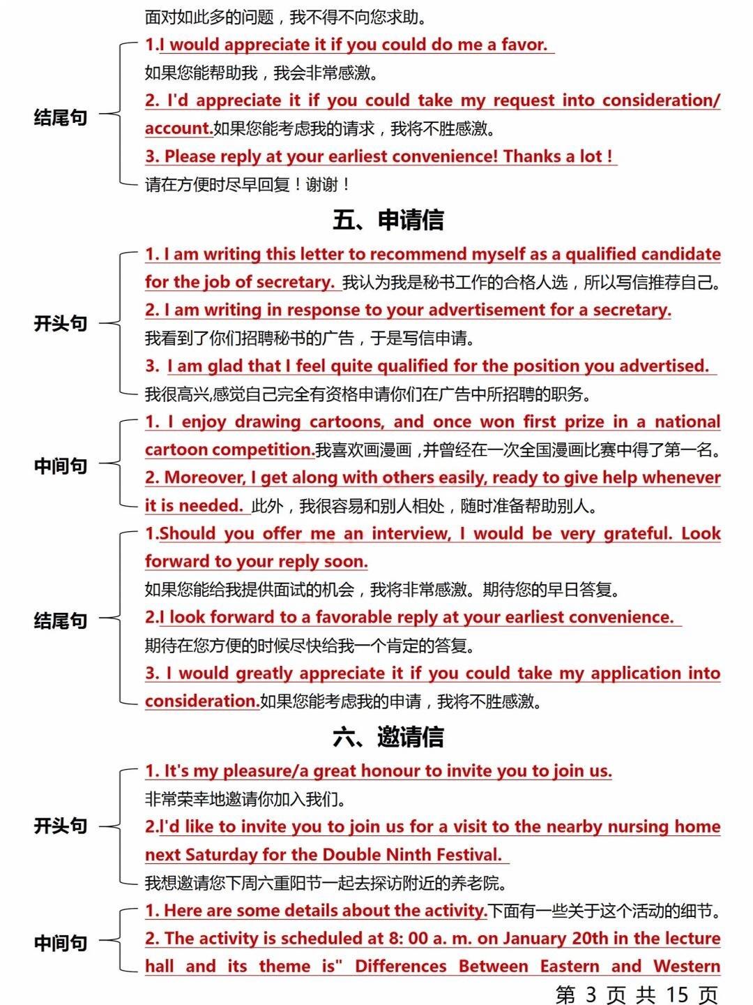 关于小学英语写作万能句型（书信/日记/看图写话）的信息