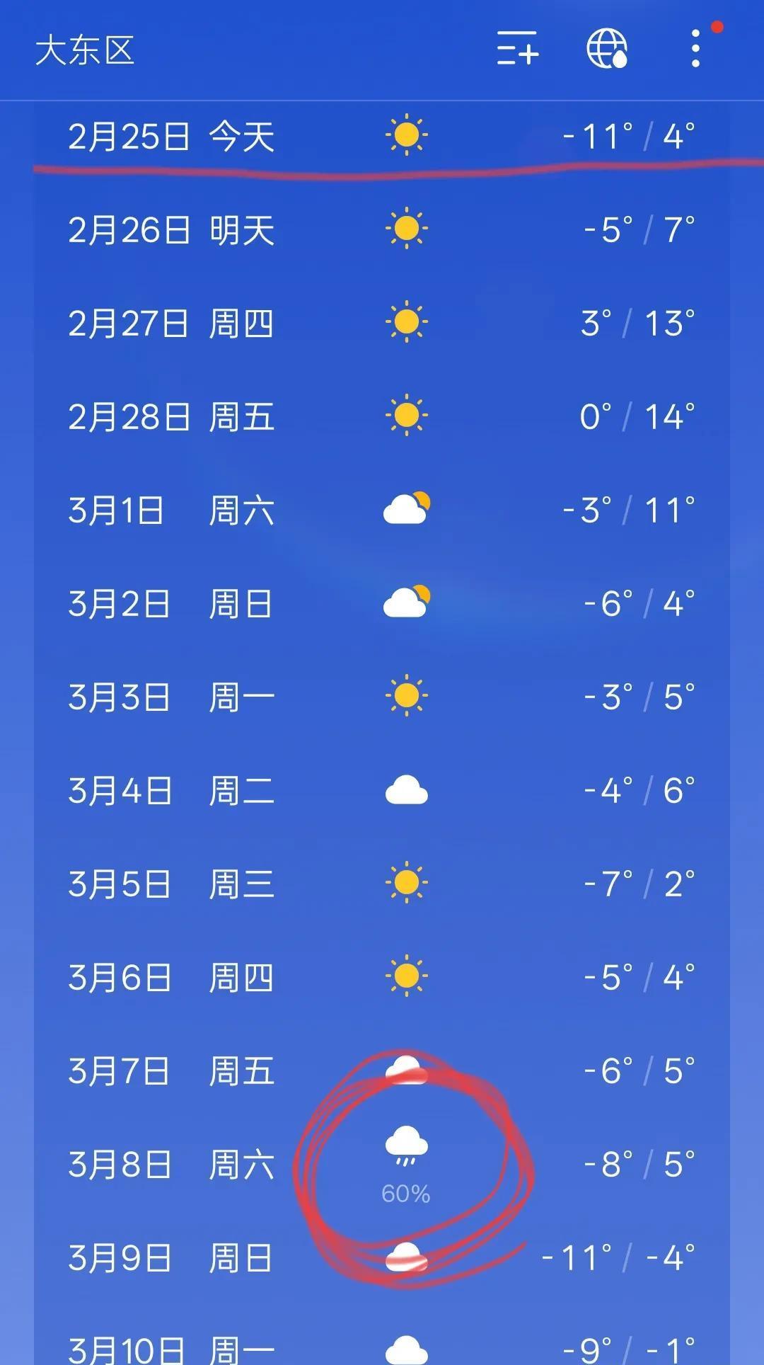 沈阳市明天天气预报预报