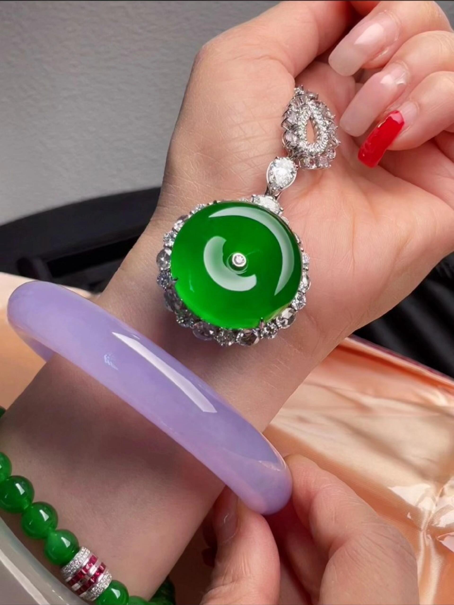 点击头像看直播##翡翠原石到翡翠成品#