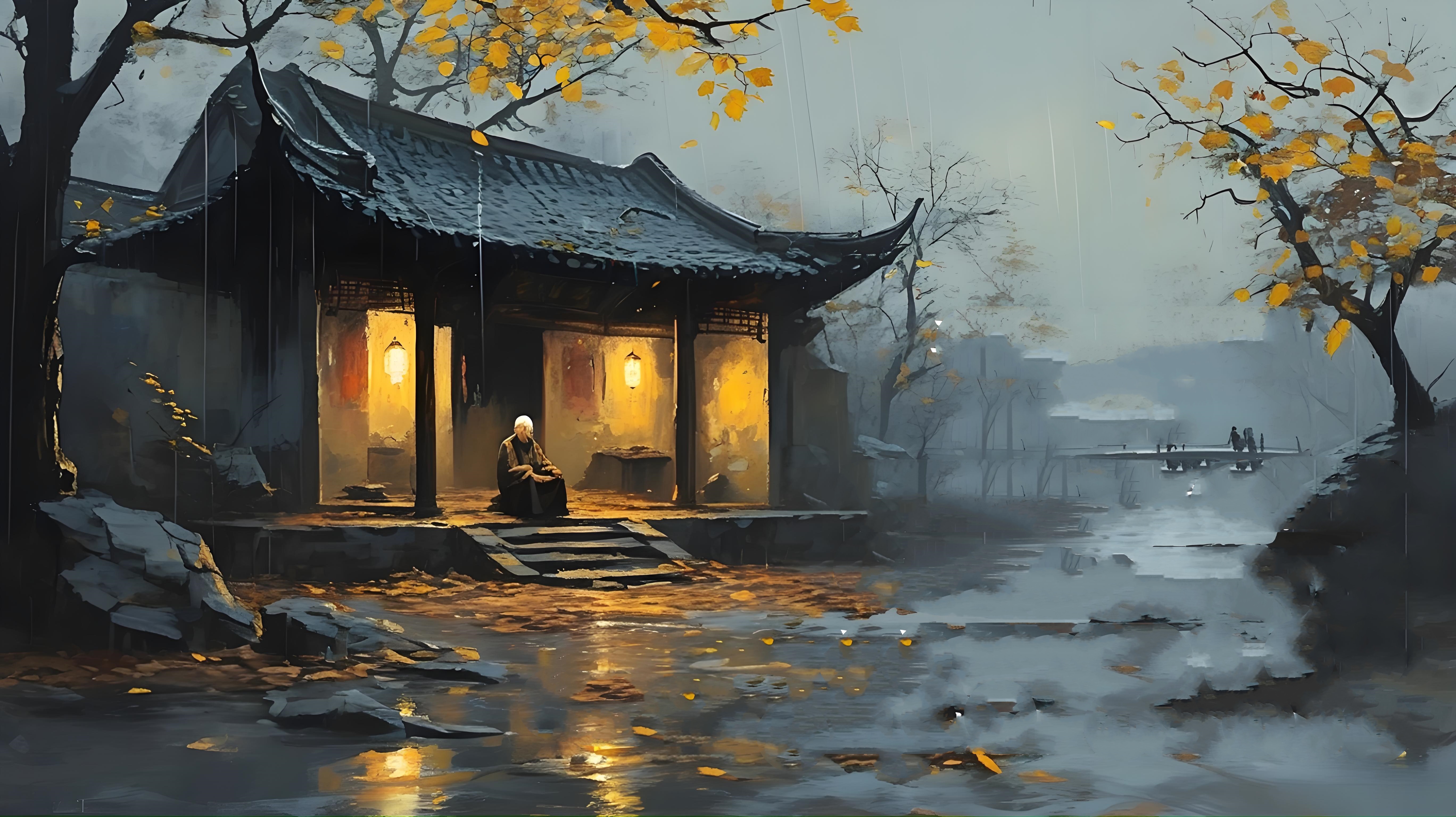 这一现象在古诗词中常被用来描绘长时间的阴雨天气