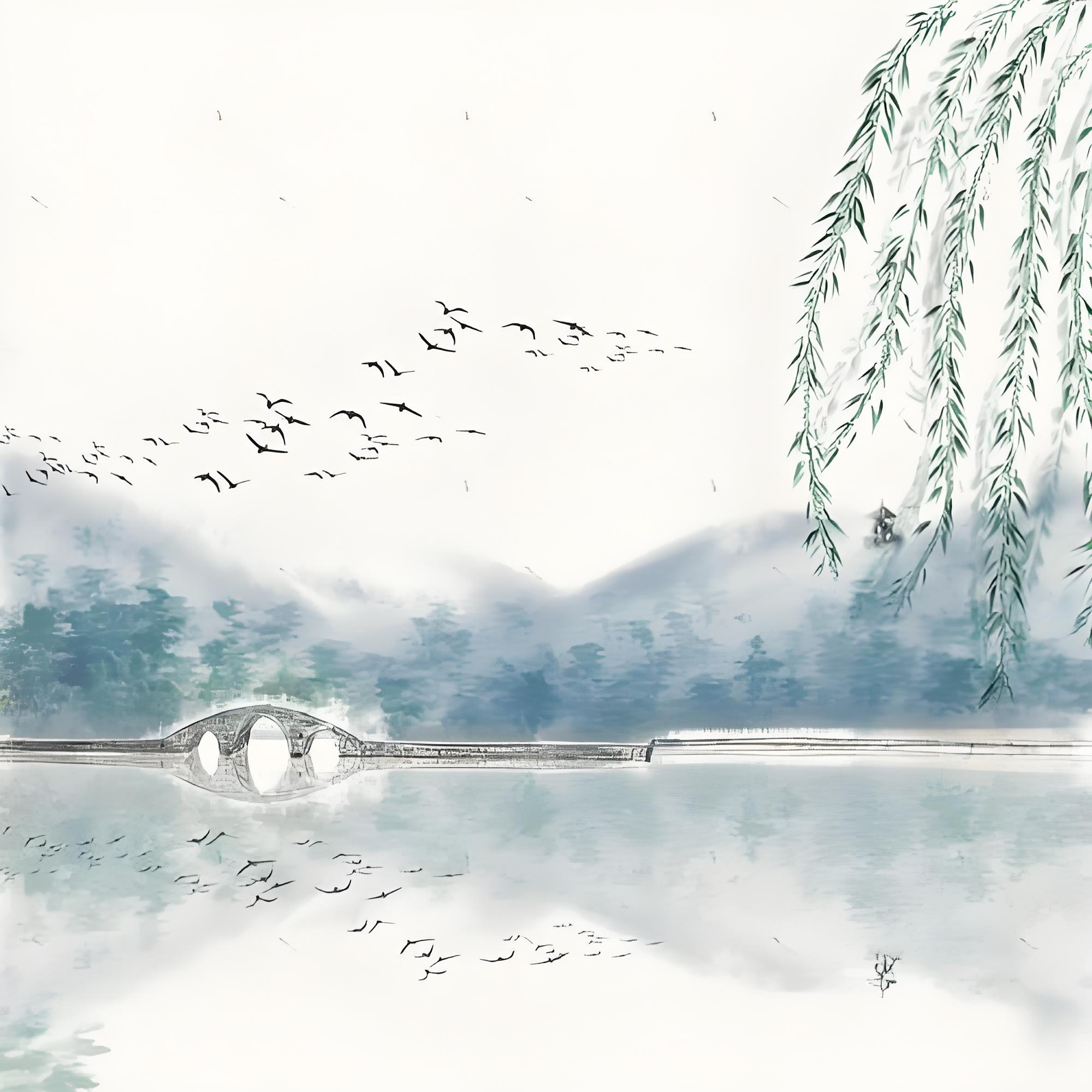 配图古诗意境图画古诗词意境图