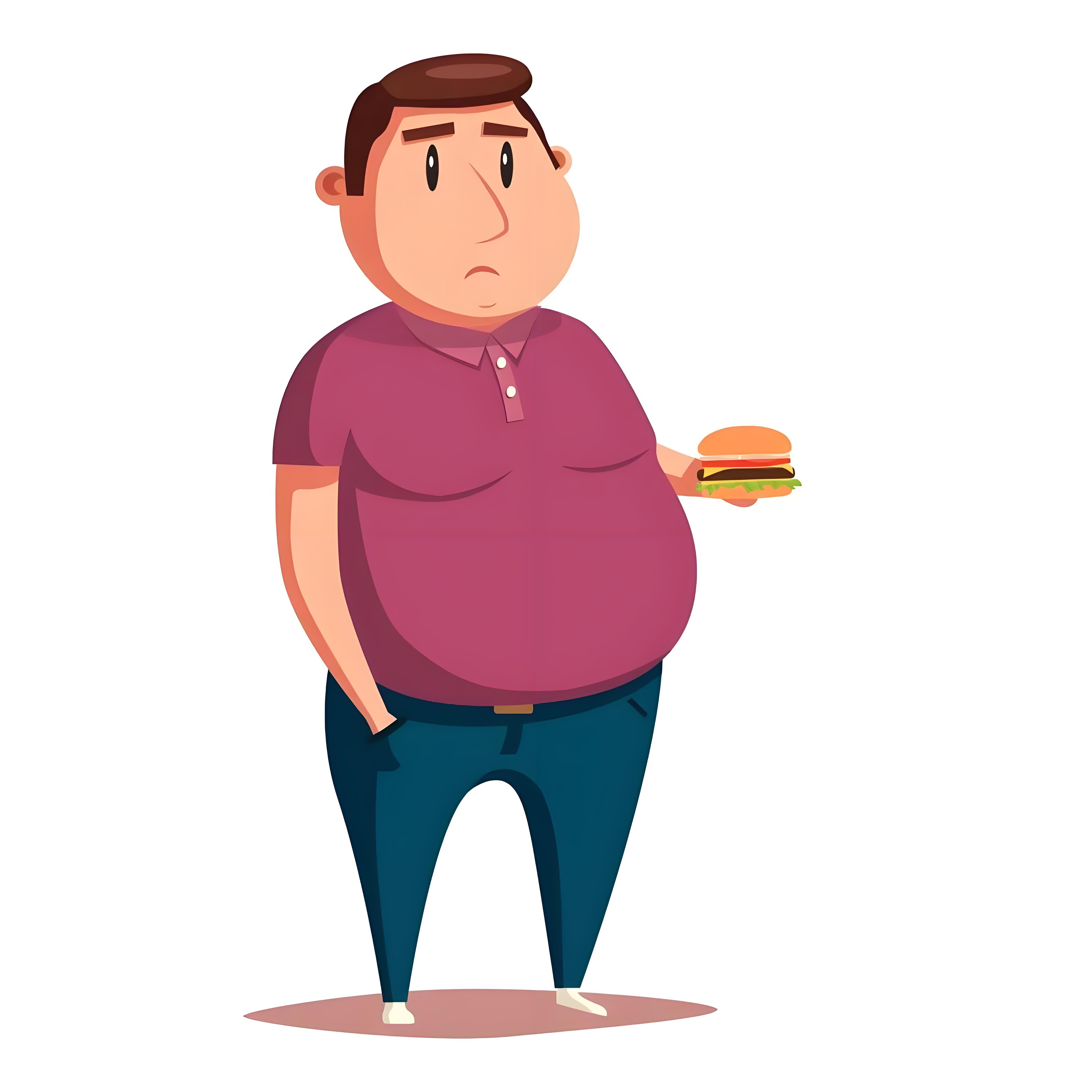 肥胖##中心型肥胖# 将军肚,啤酒肚这类只胖肚子,腰腹部脂肪堆积相对