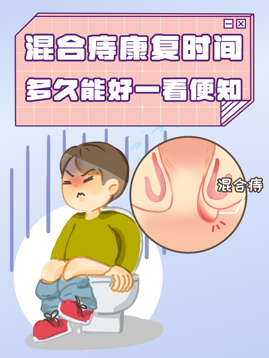 混合痔 卡通混合痣混合痔大概多少天能恢复正常什么是混合痔疮图片