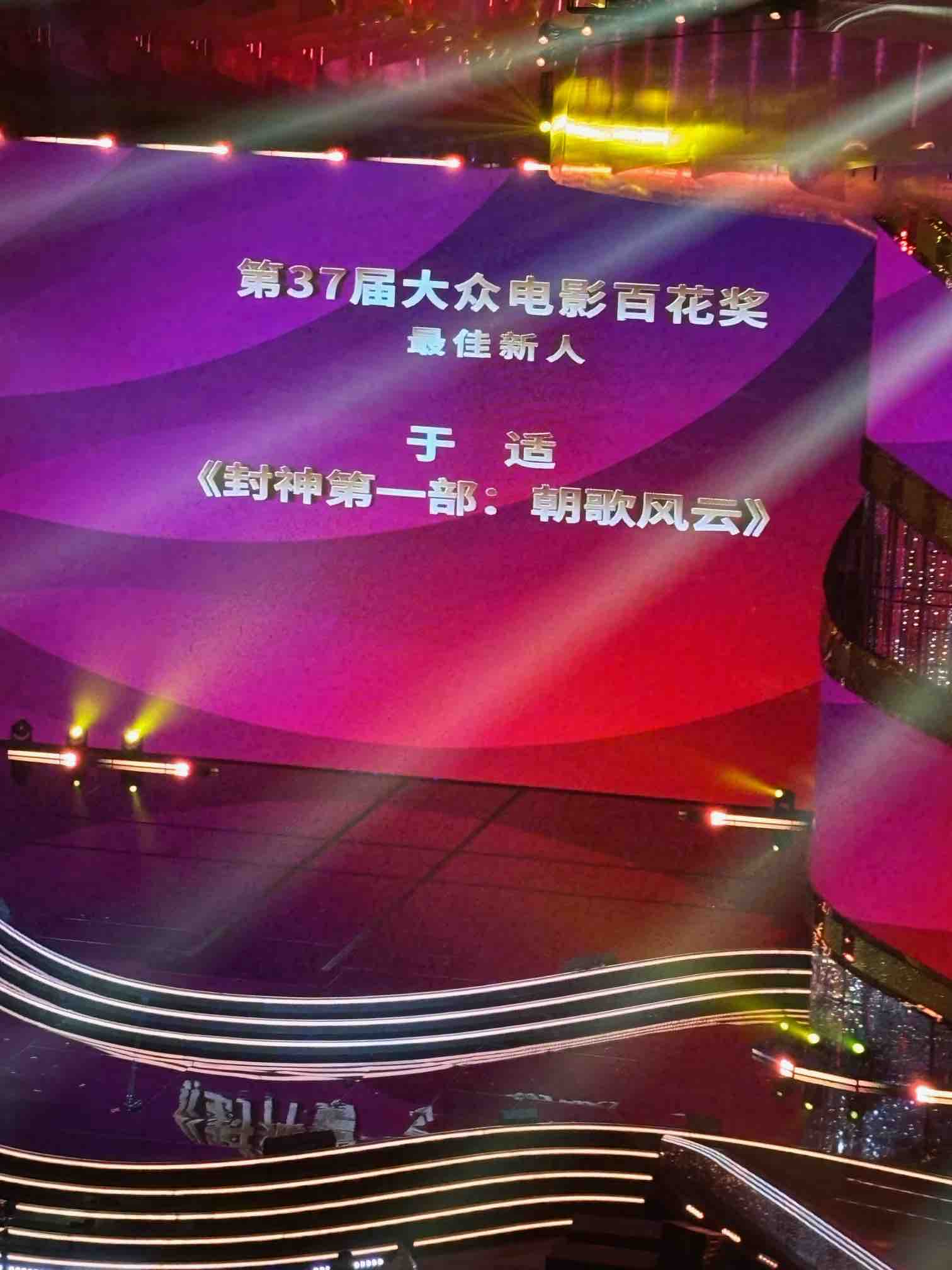 第37届大众电影百花奖最佳新人奖:于适