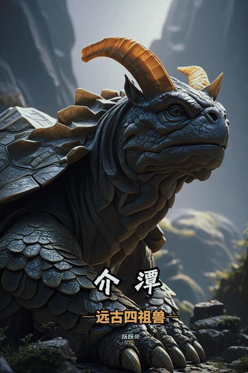 远古时代的"四大神兽"毛犊,羽嘉,介麟和介潭,可
