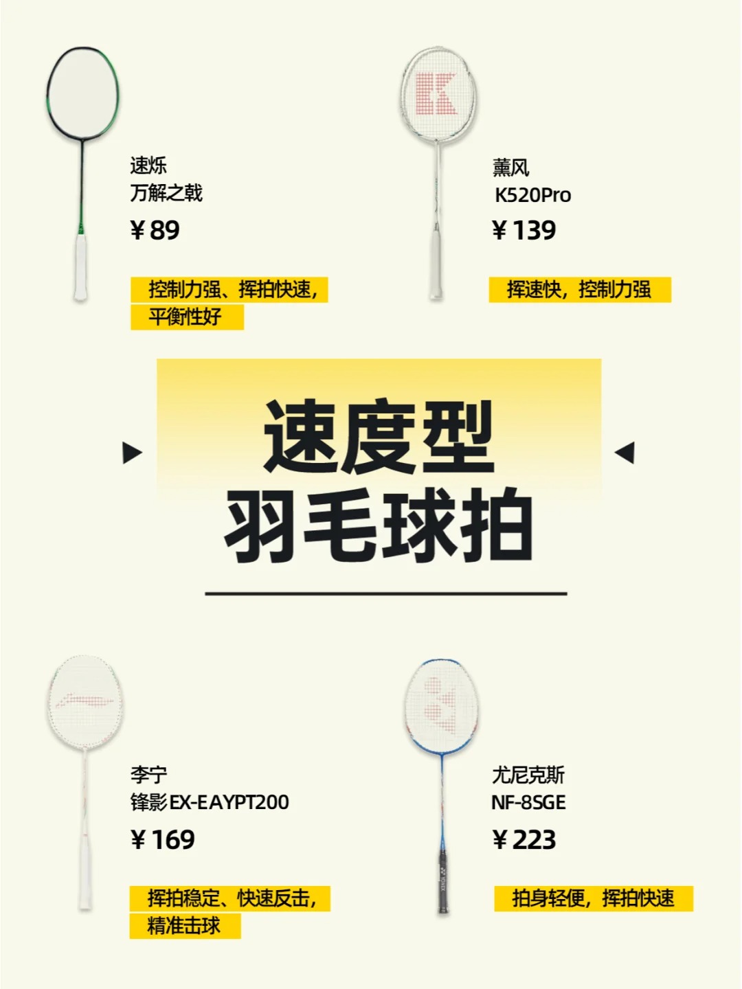 hey小伙伴们,今天来聊聊羽毛球拍的选择吧!