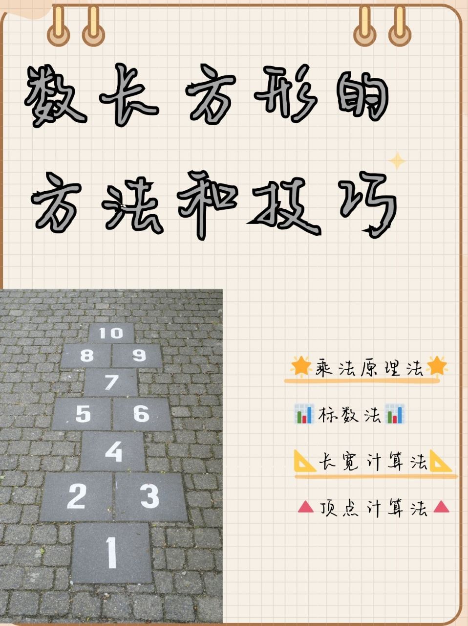 数长方形的方法和技巧  99乘法原理法99 数长方形的方法和技巧多
