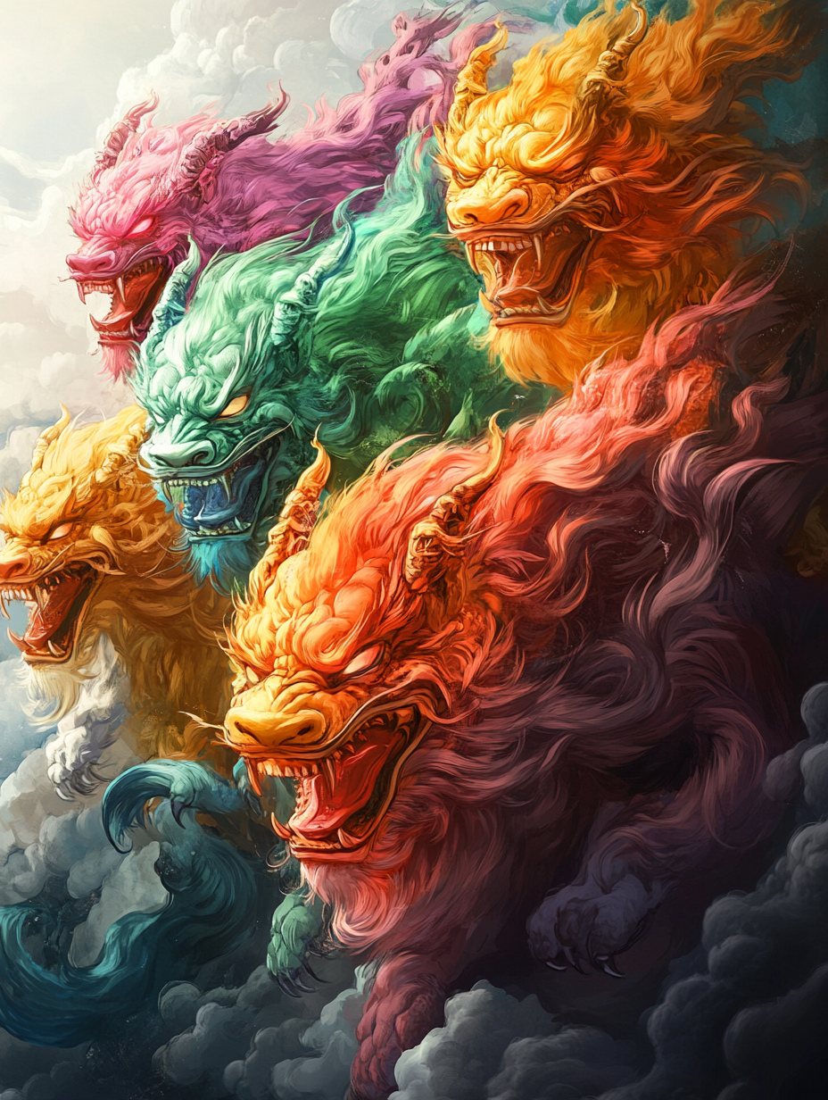 九灵元圣,古典小说《西游记》中的妖怪,别名九头狮子,祖翁,其原型或为