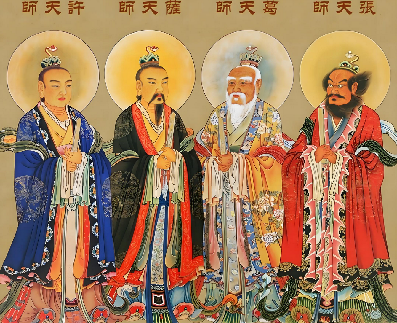 在中国传统道教文化中,有 "四大天师" 之说,分别是张道陵,葛玄,萨守坚