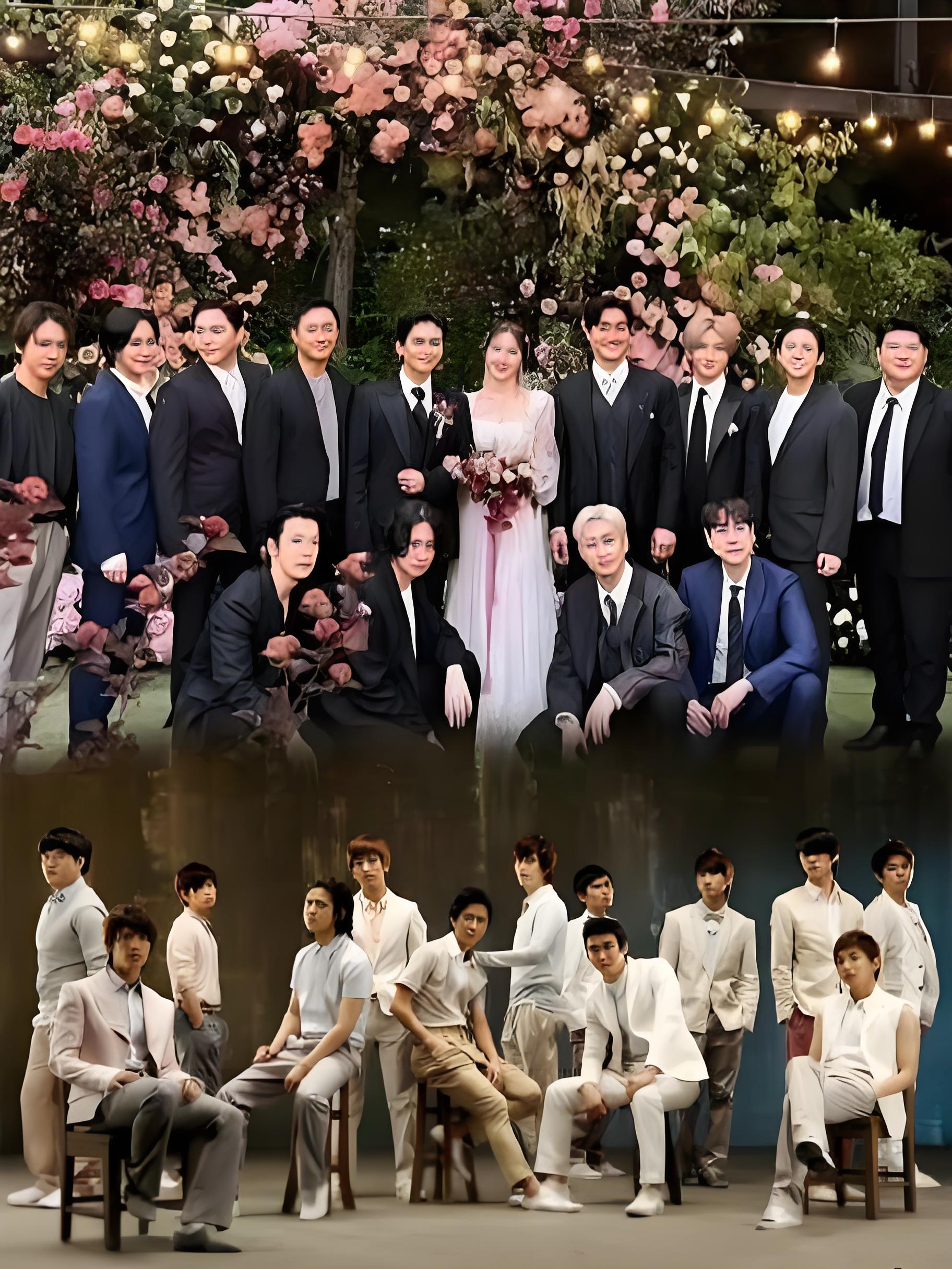 韩庚高调现身厉旭婚礼super junior实现了十三人合体