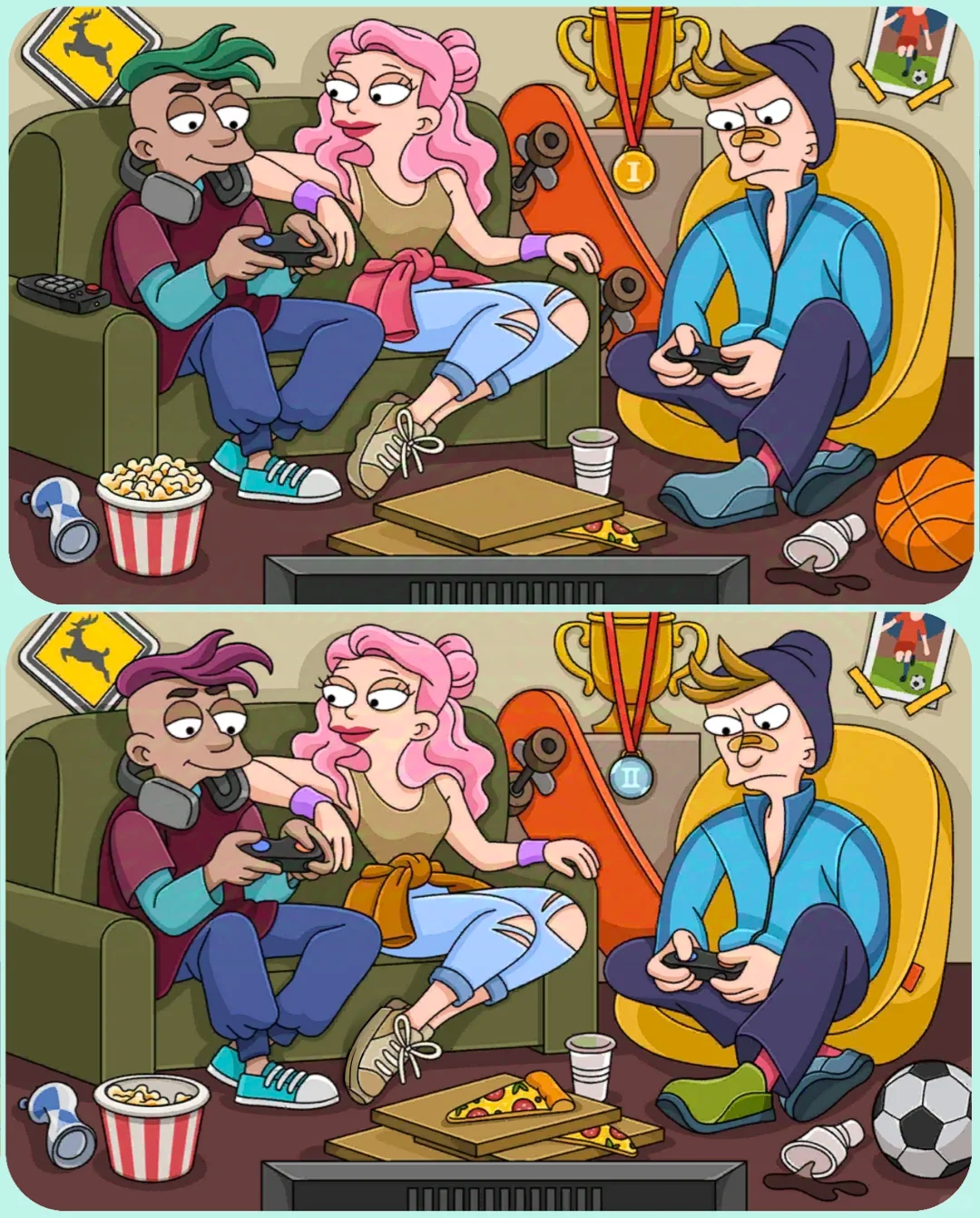 考眼力#找不同#每个时代都有属于自己的叛逆,找找不同之处 集中注意