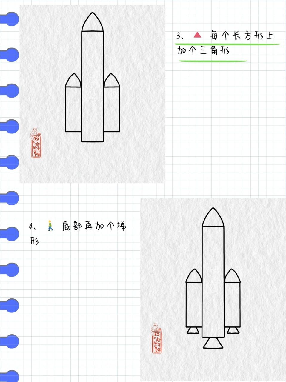 未来的火箭画创意说明图片