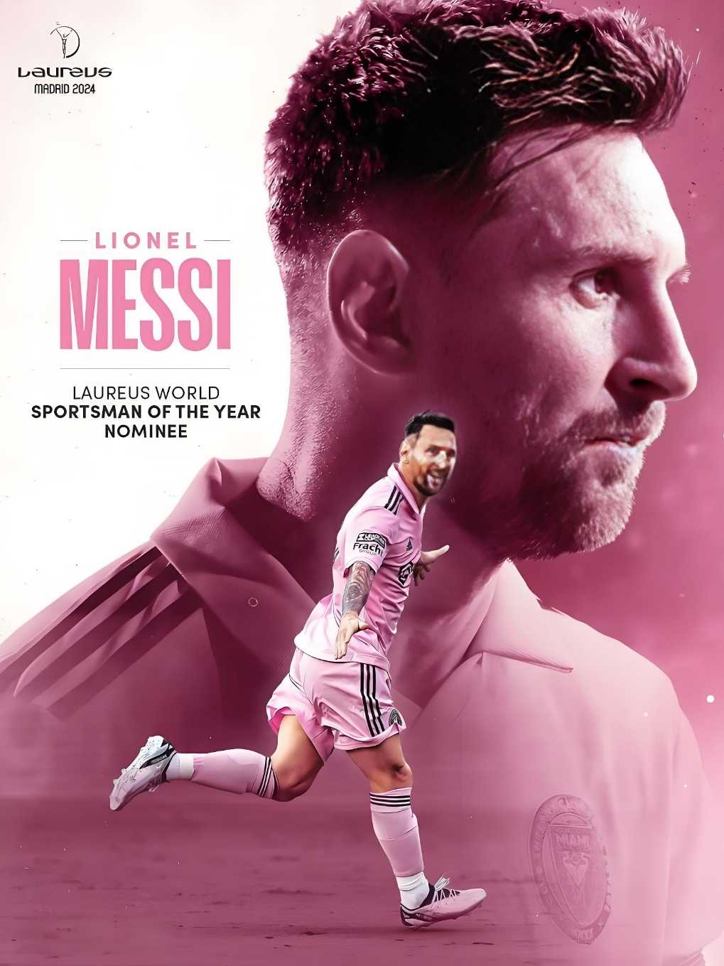 直接参与了36个进球,这一数字在美职联梅西海报梅西迈阿密国际高清