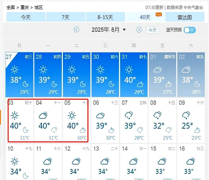 5号天气预报预报