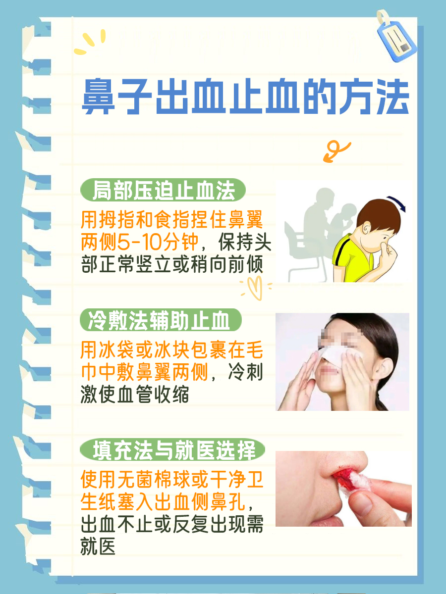 带你了解:鼻子出血怎么止血  在生活中,鼻子出血的情况时有发生,可能