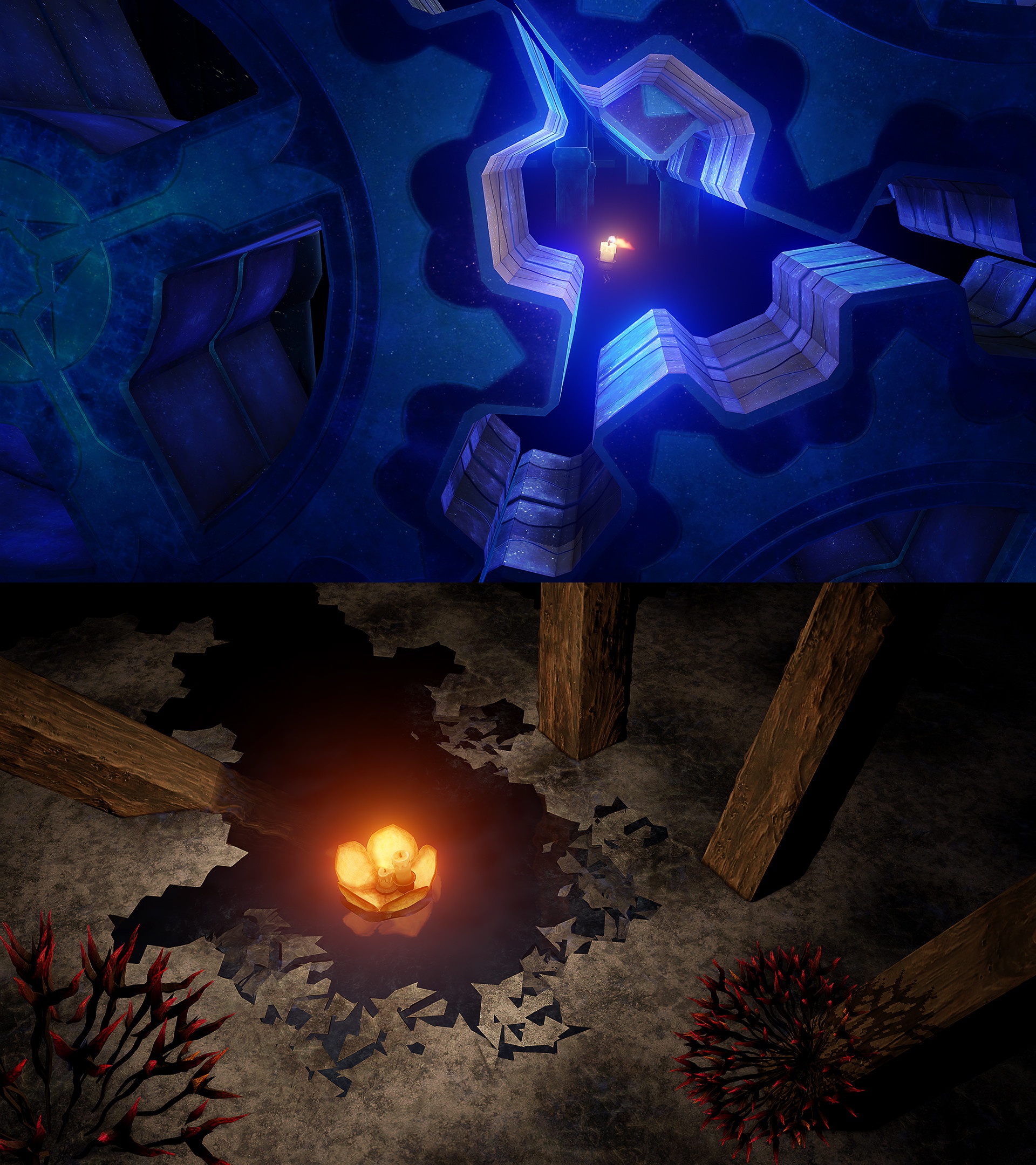 扮演一根只能燃烧 10 秒的小蜡烛 在黑暗里用微弱火光闯过层层光影