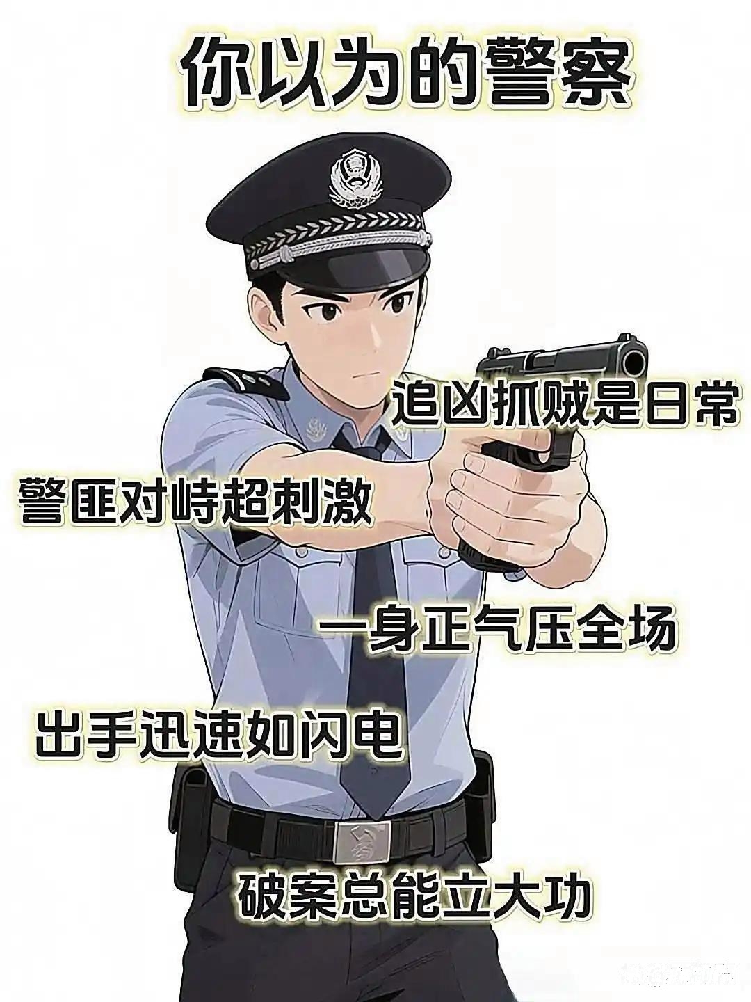 你琢磨的警察那形象老板正了警服笔挺帽檐下眼神
