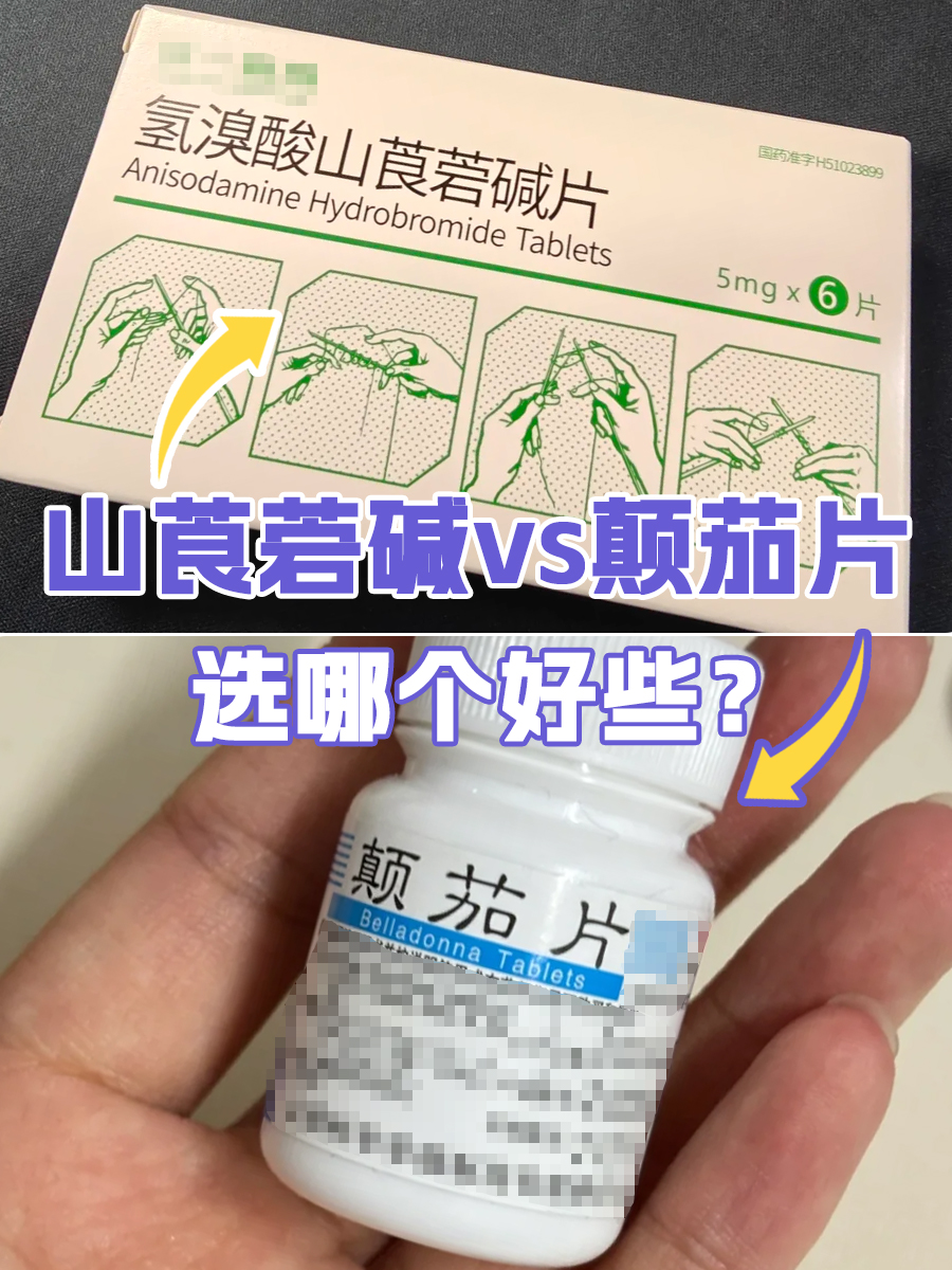 山莨菪碱vs颠茄片,选哪个好些?