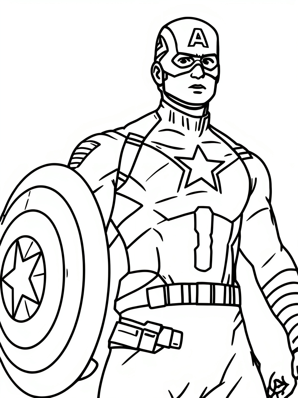 漫威人物线稿❗️❗️拿去涂上你喜欢的颜色 给人物提取线稿