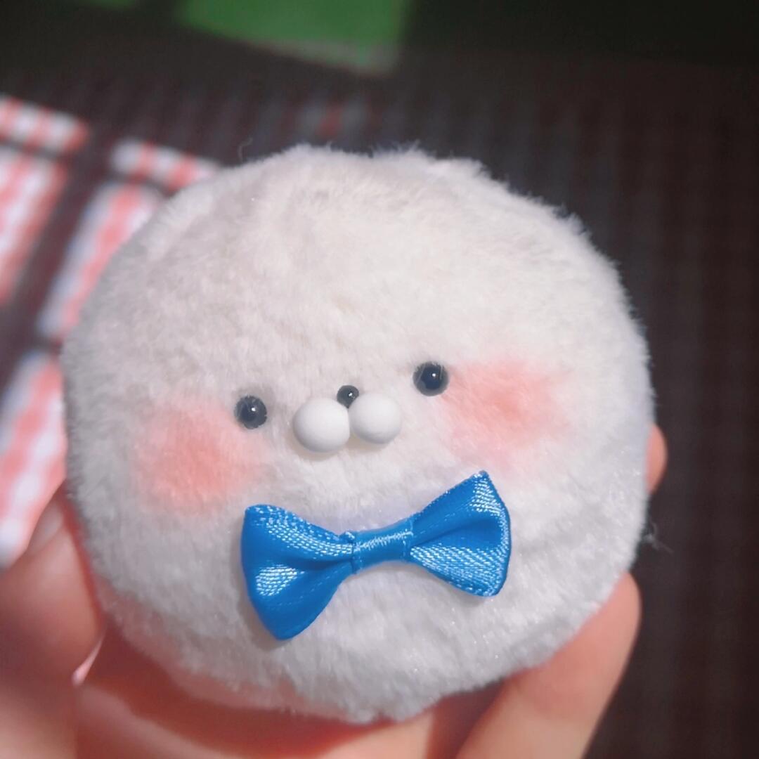 海豹糯米糍‖毛绒手作 哈哈哈是送给犬子姐姐的礼物 犬子姐姐的小海豹
