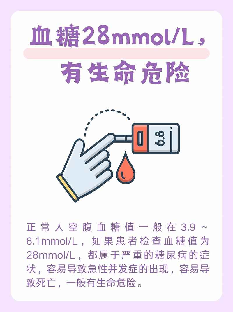 血糖28mmol/l,生命告急!