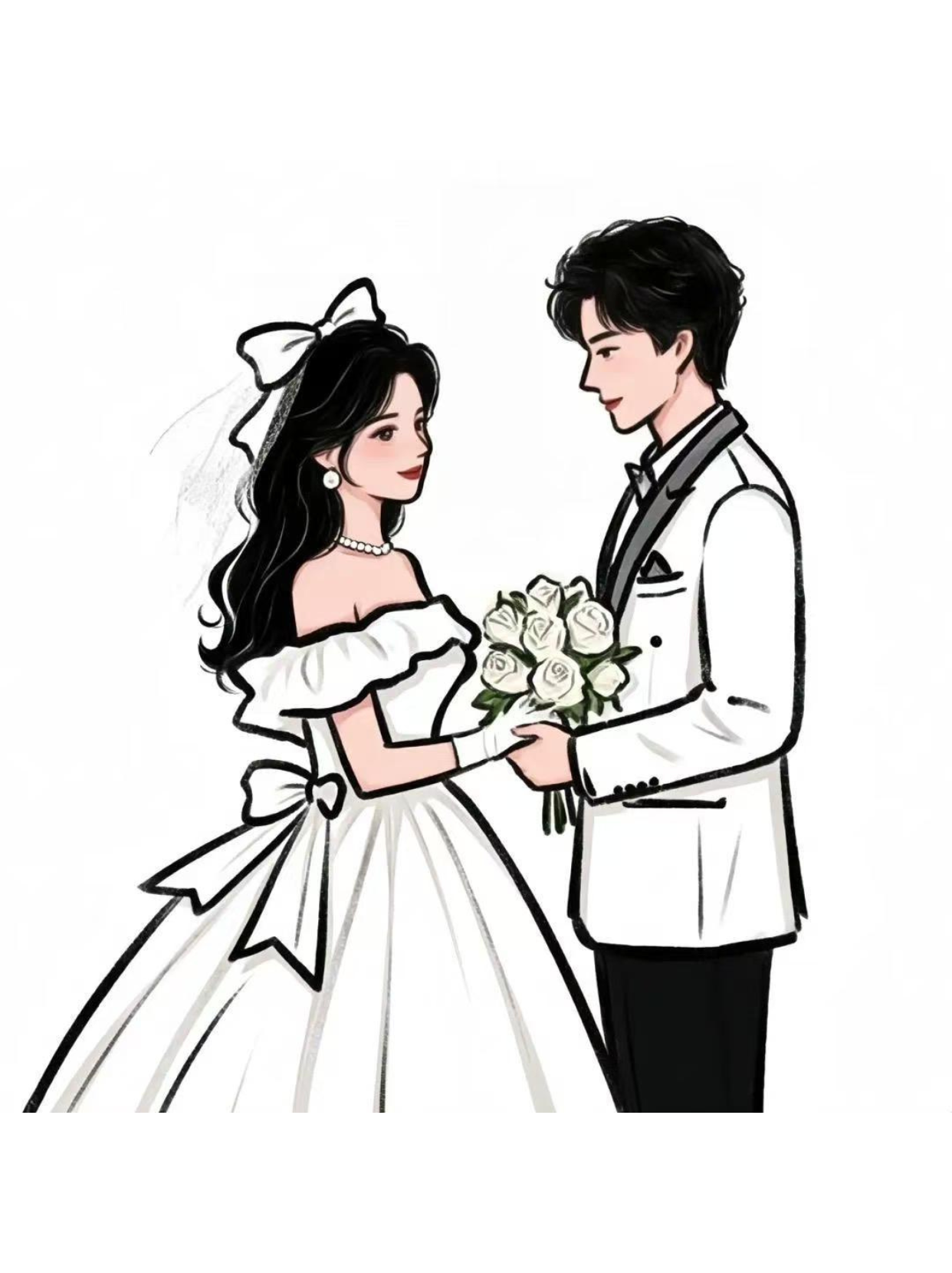 被问爆的漫画婚纱照 美到想拿来当头像 家人们谁懂啊!